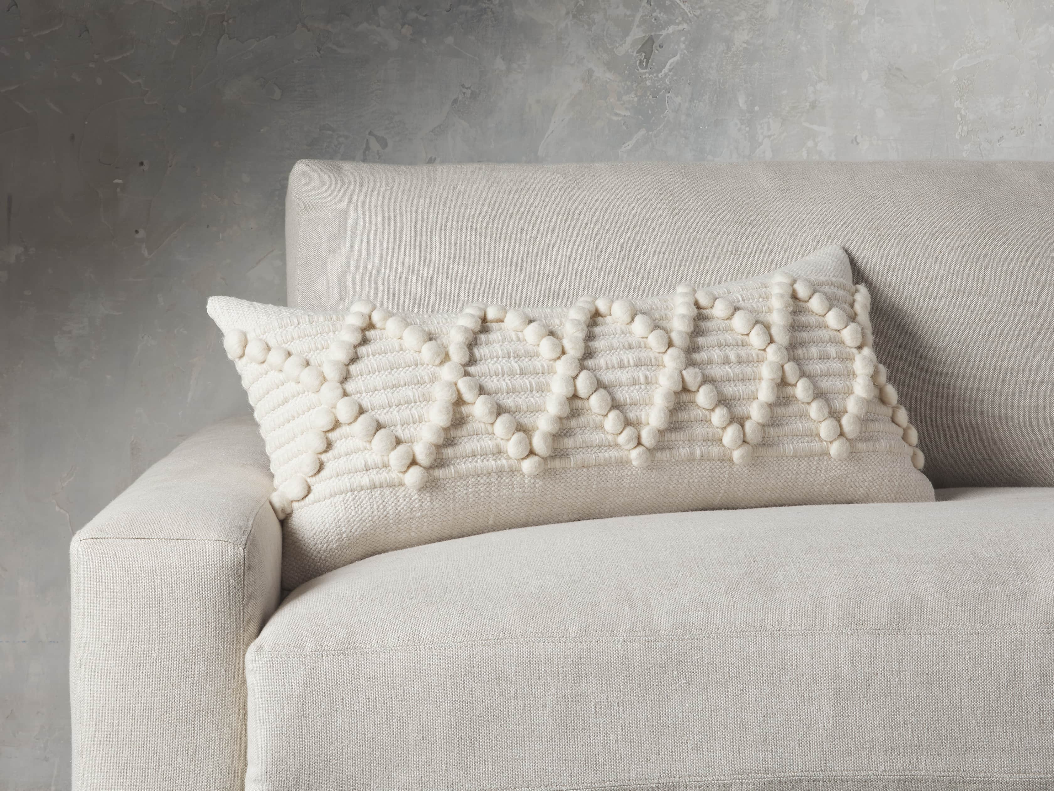 CHUNKY DIAMOND LUMBAR PILLOW COVER, slide 4 of 6