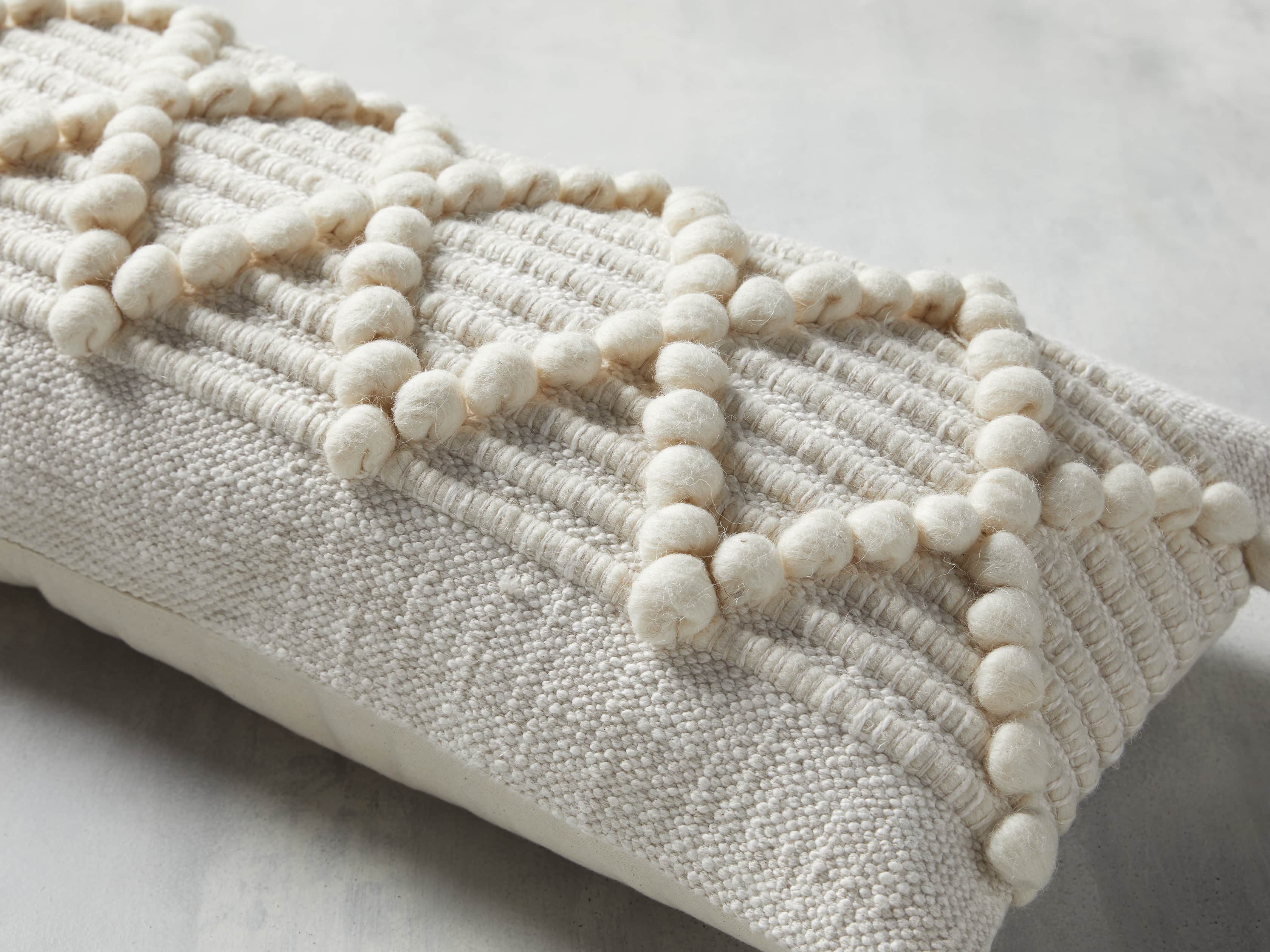 CHUNKY DIAMOND LUMBAR PILLOW COVER, slide 3 of 6