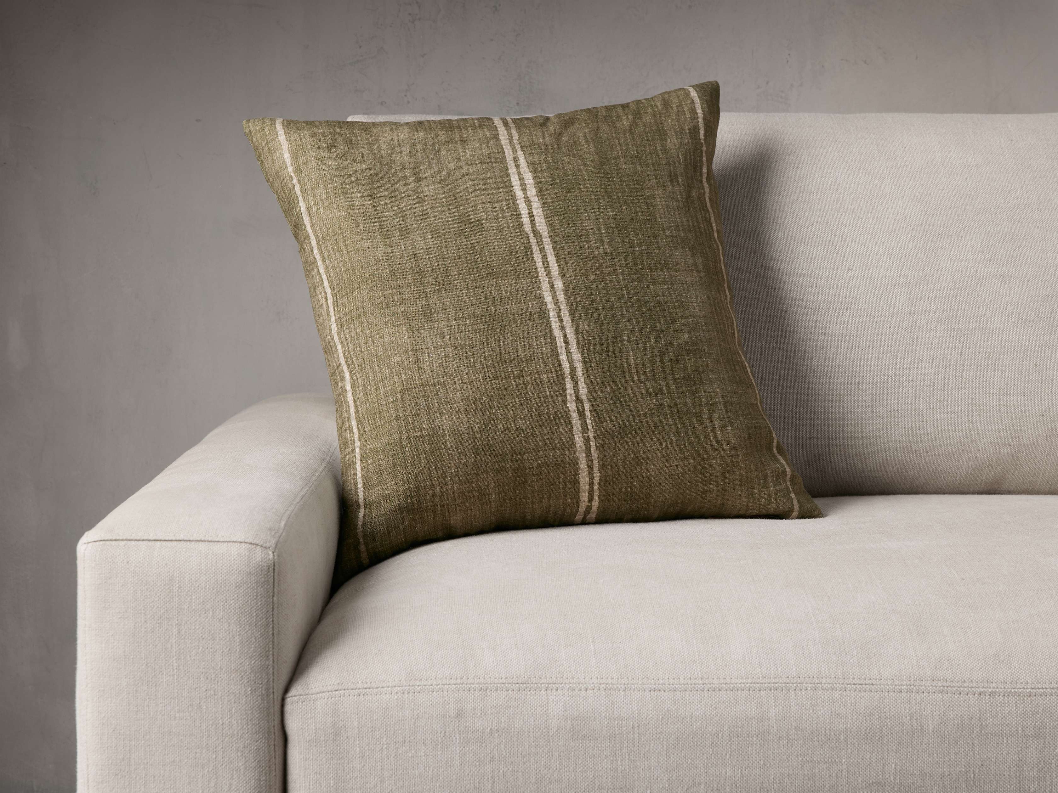 Chiara Pillow Cover in Olive