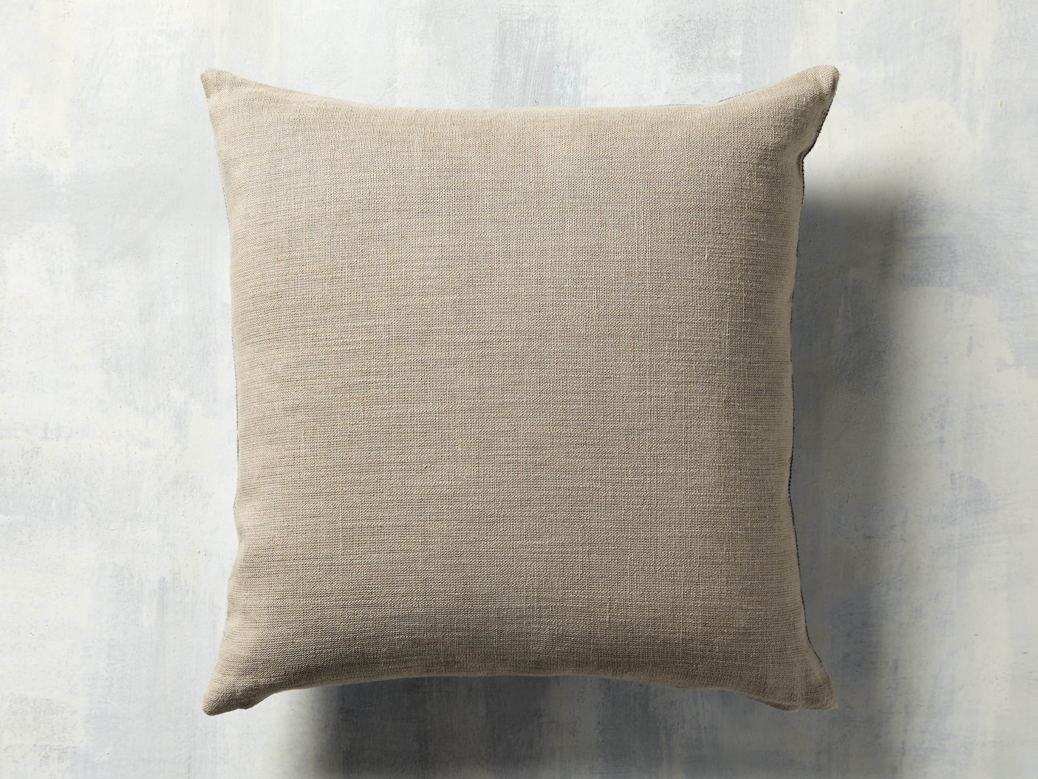 channel-stitch hide pillow in Blue, slide 4 of 5