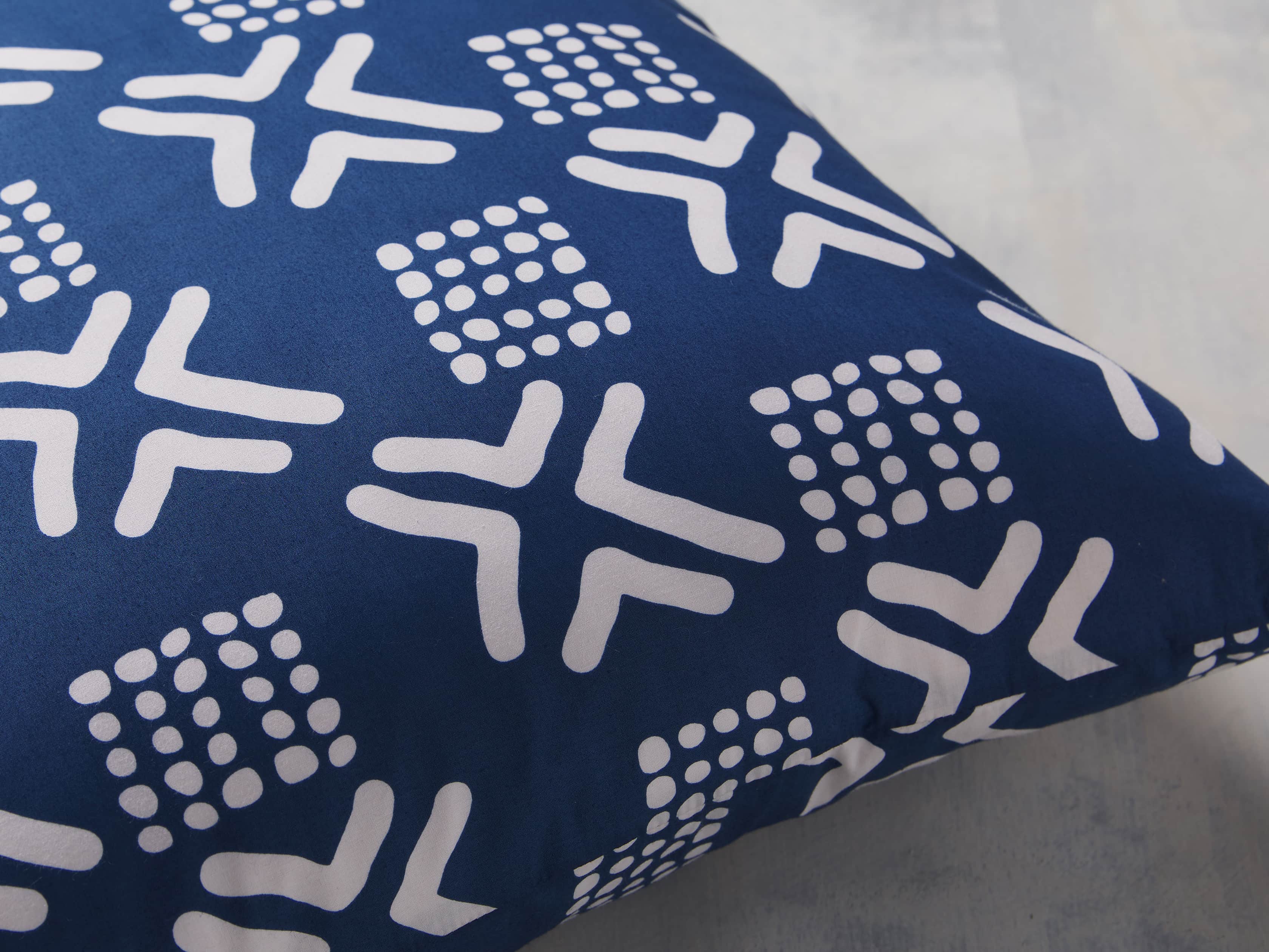 Arhaus x DIOP Mud Navy Pillow Cover, slide 3 of 4