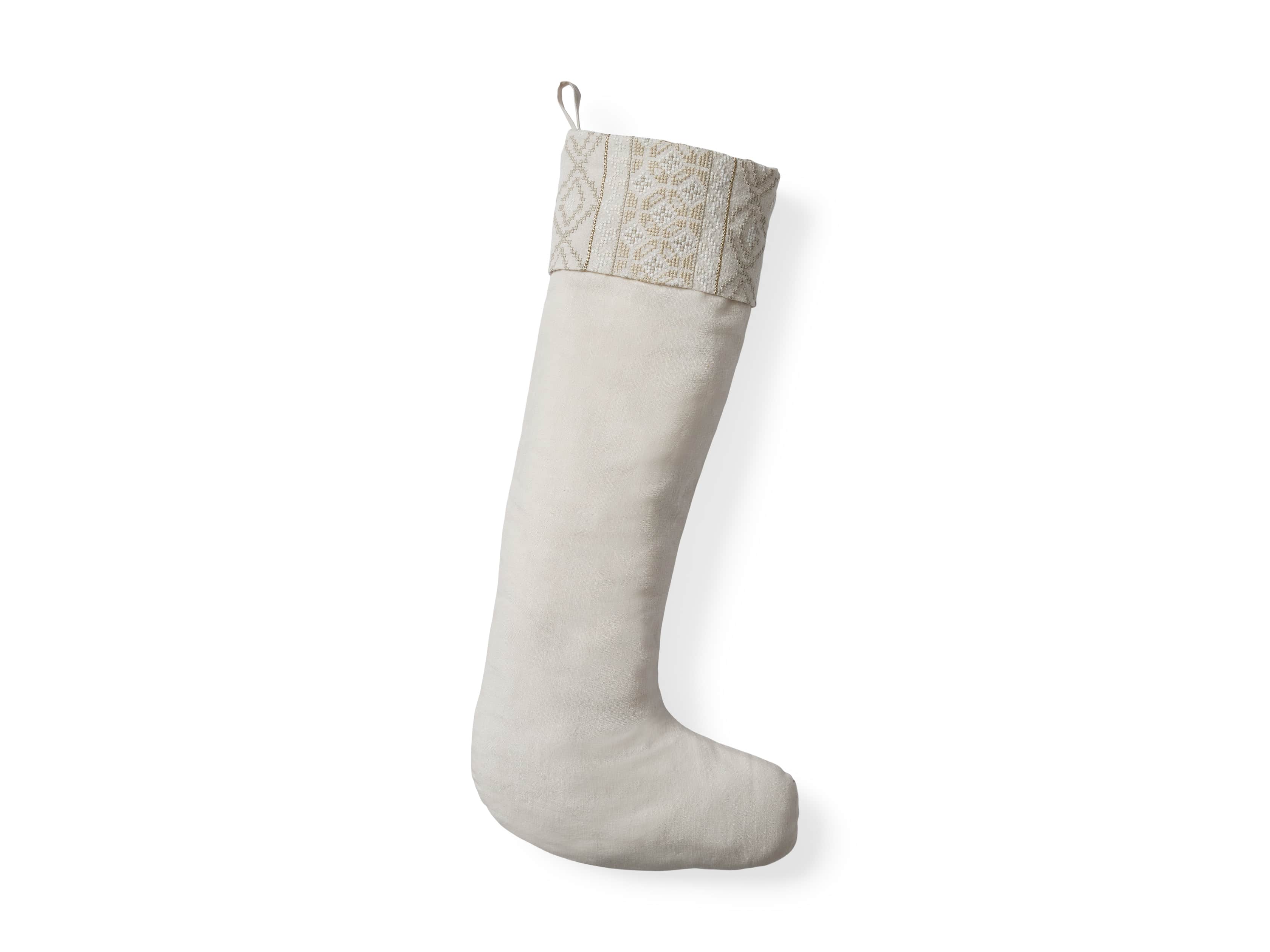 Ivory Fairisle Stocking, slide 4 of 4