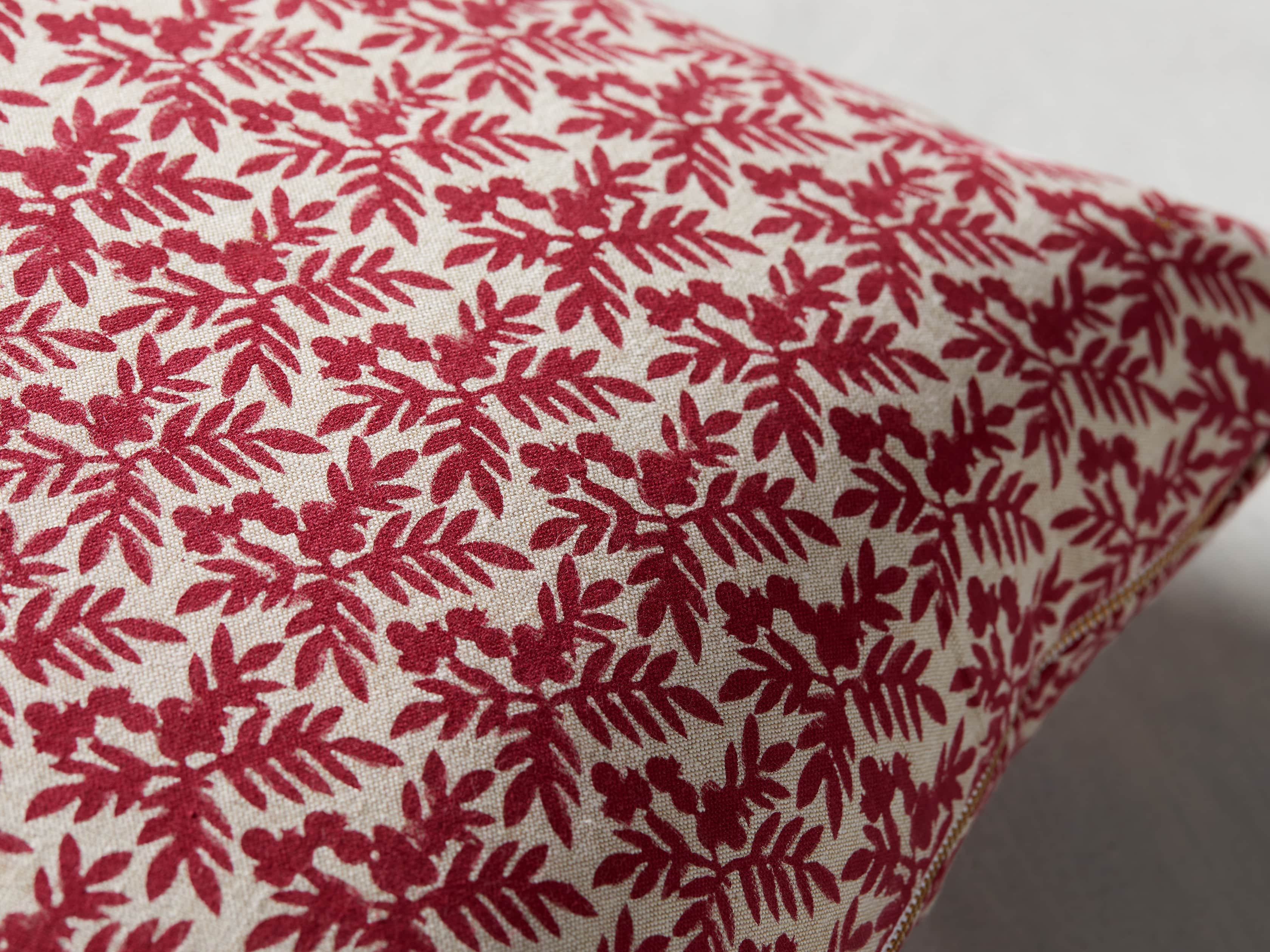 Red Festive Berry Pillow Cover, slide 2 of 4