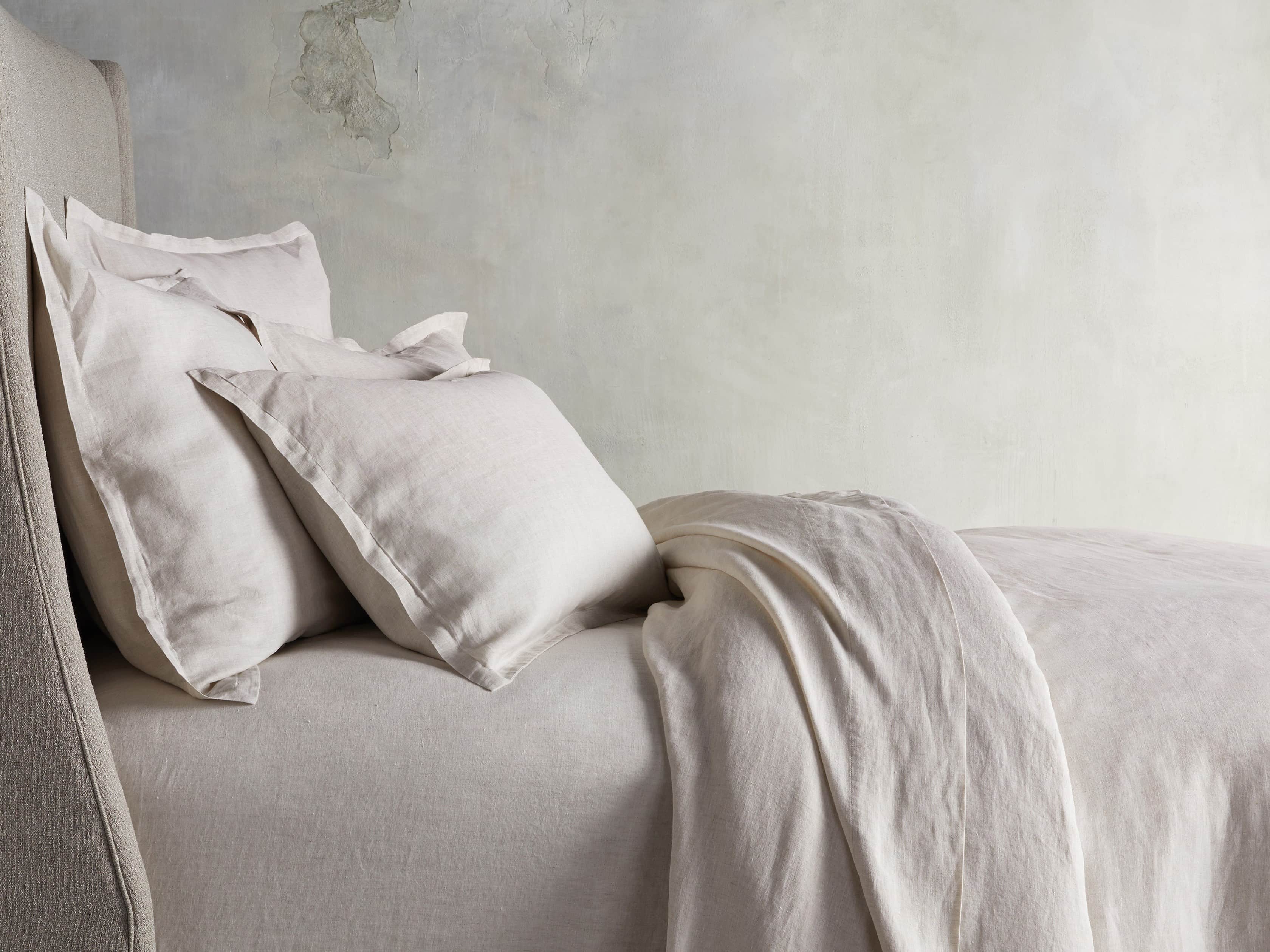 Linen Full Sheet Set in Chambray Flax