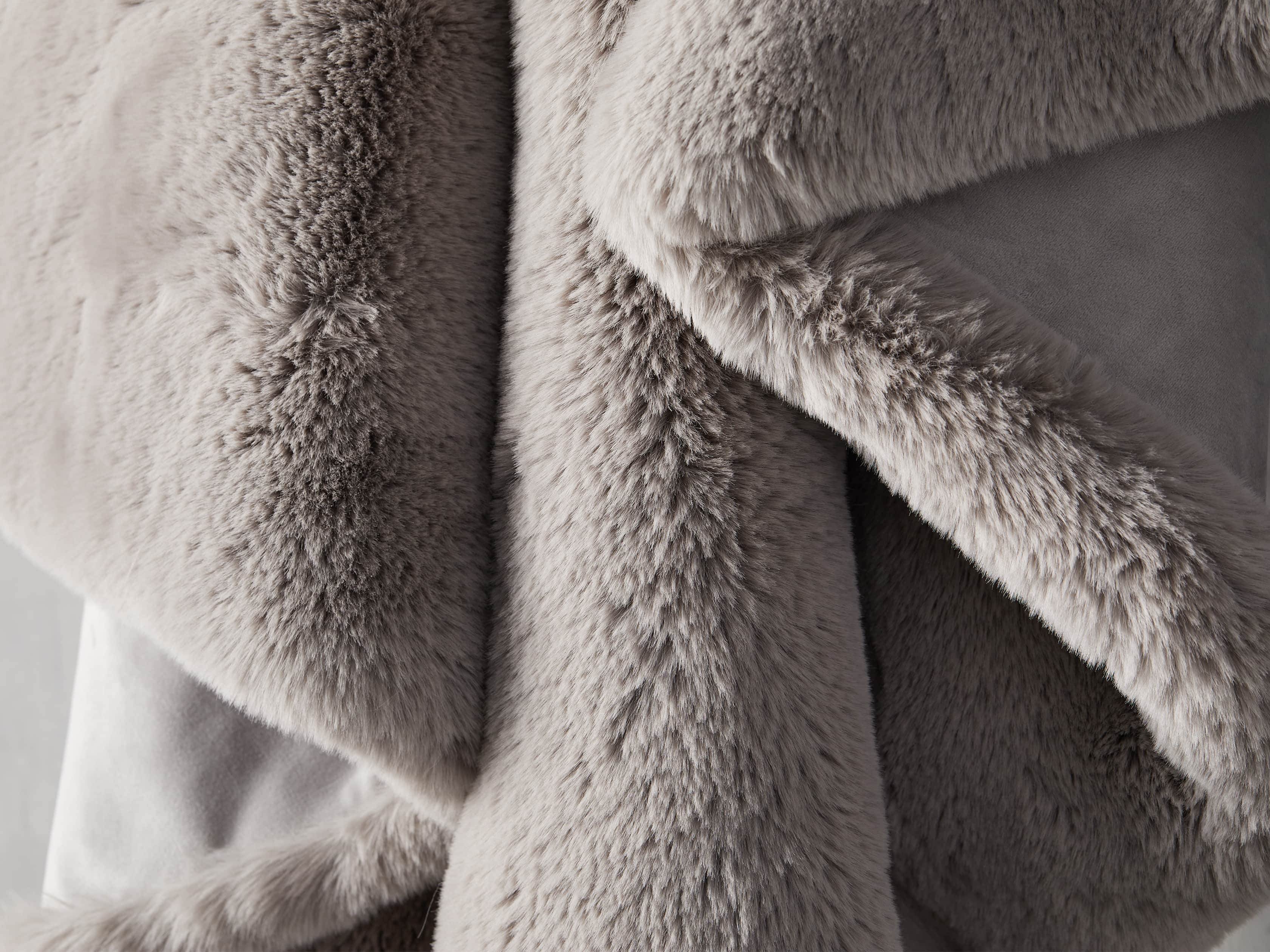 Faux rabbit fur discount throw