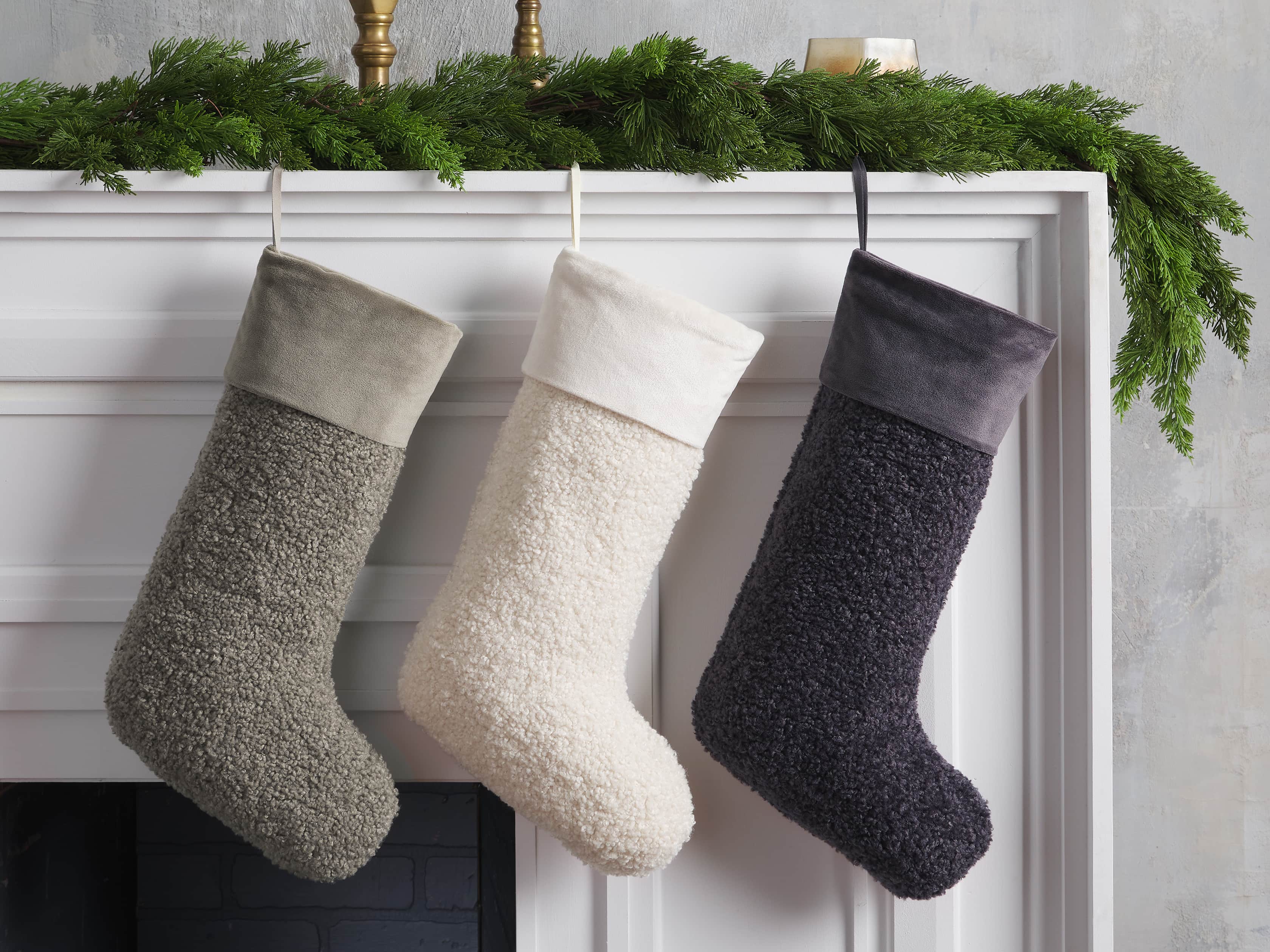 Faux Sherpa Stocking