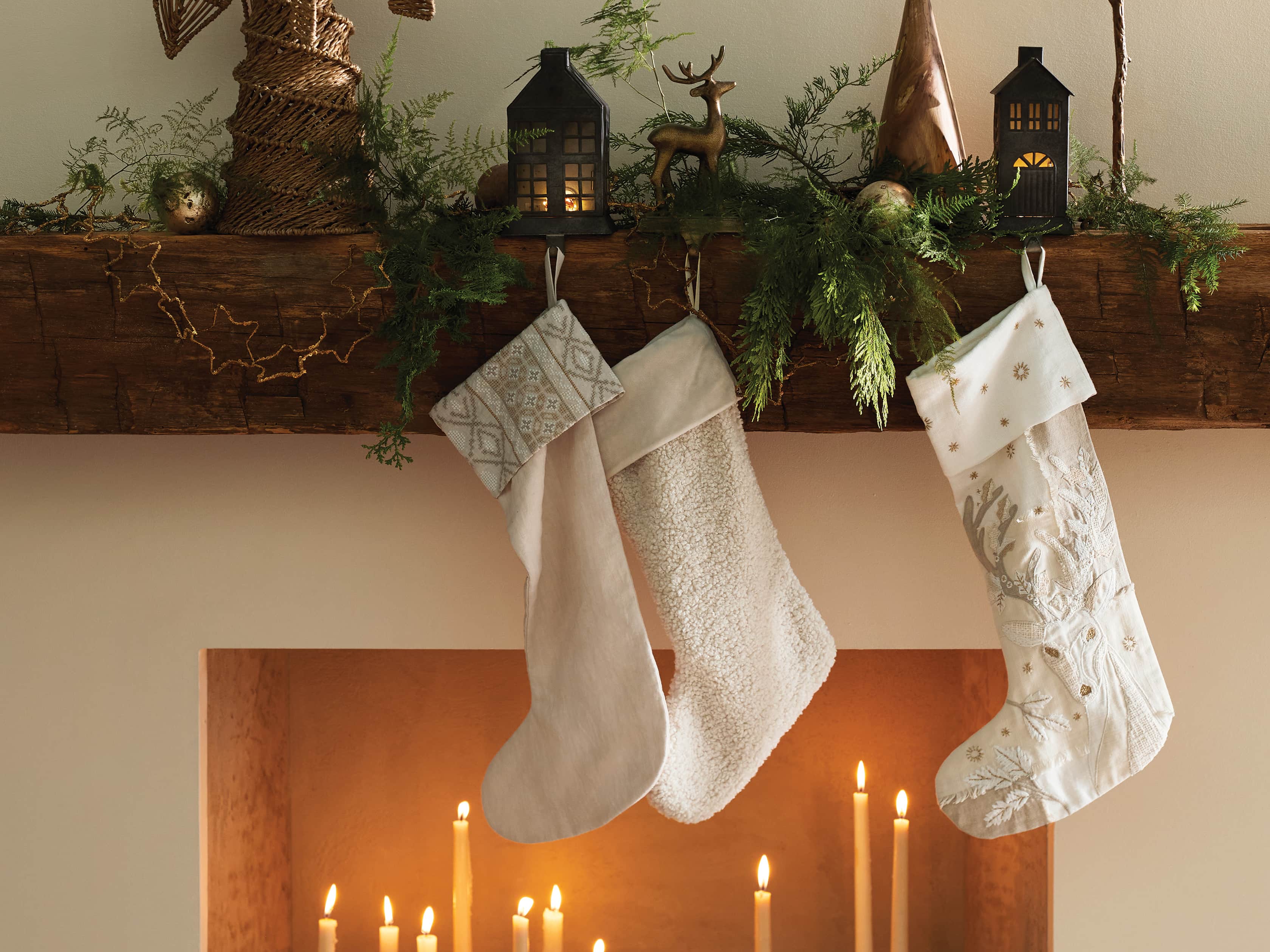 Faux Sherpa Stocking