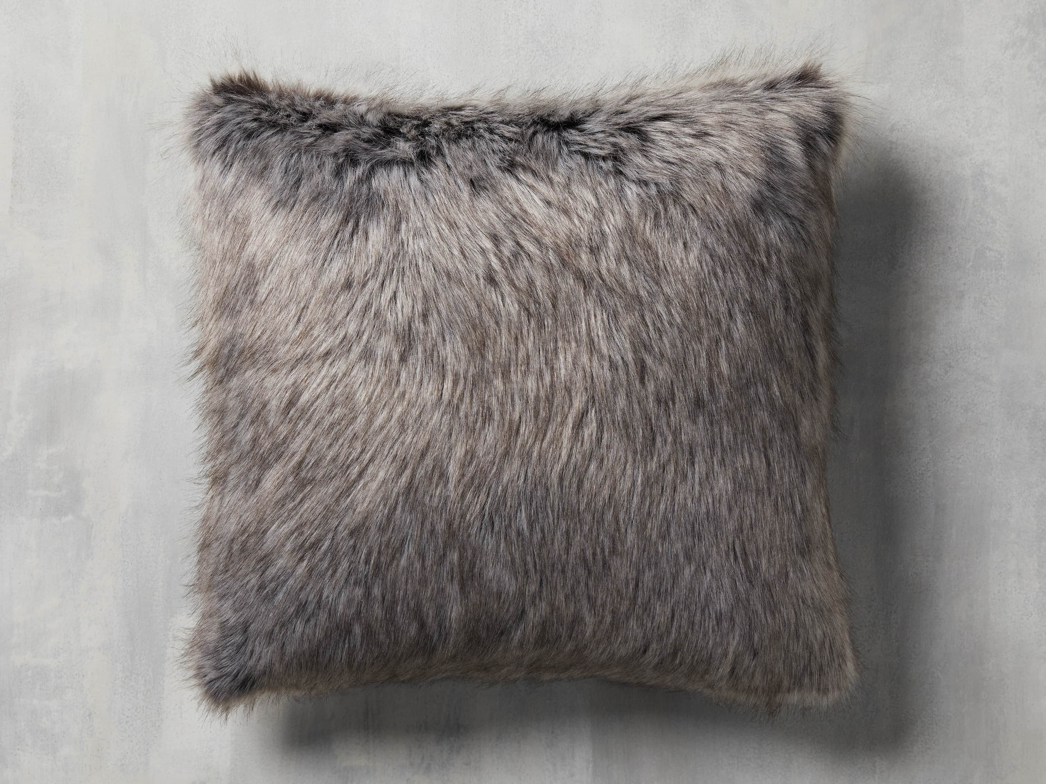 Green Tartan Faux Fur Pillow Cover, slide 2 of 5