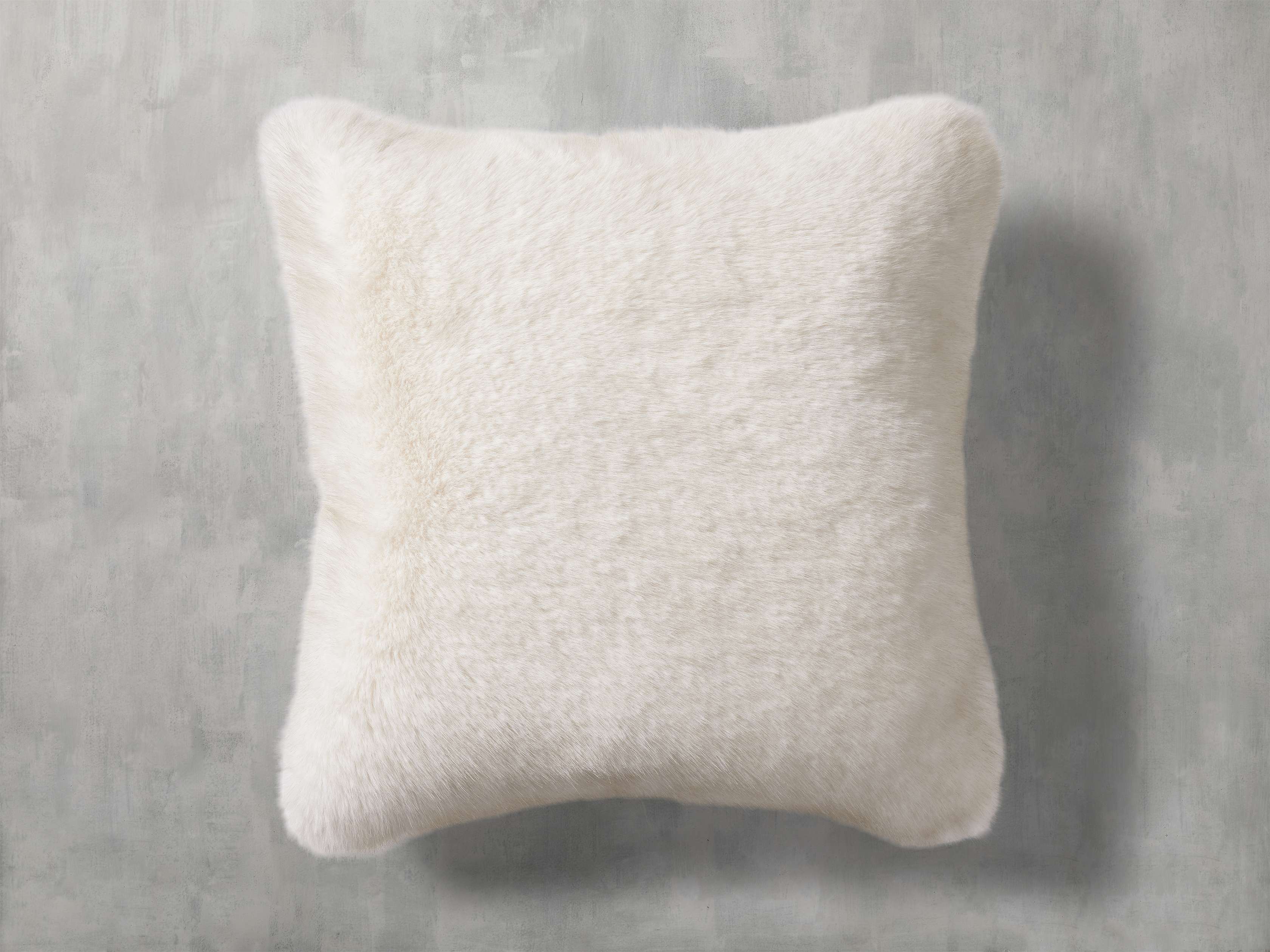 Ivory Beige Textural Strands Lumbar Pillow
