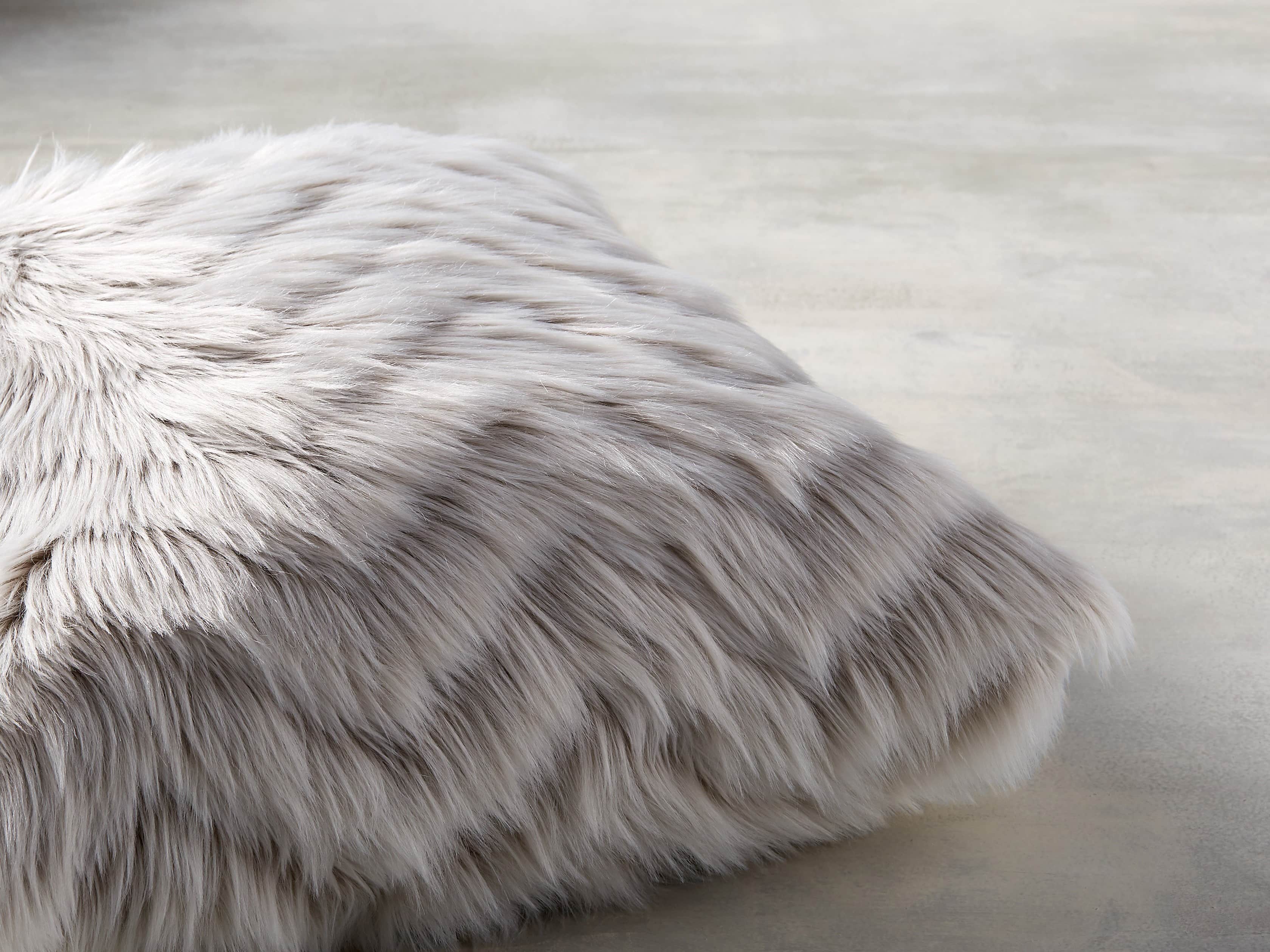 Faux Fur Chevron 19" Pillow