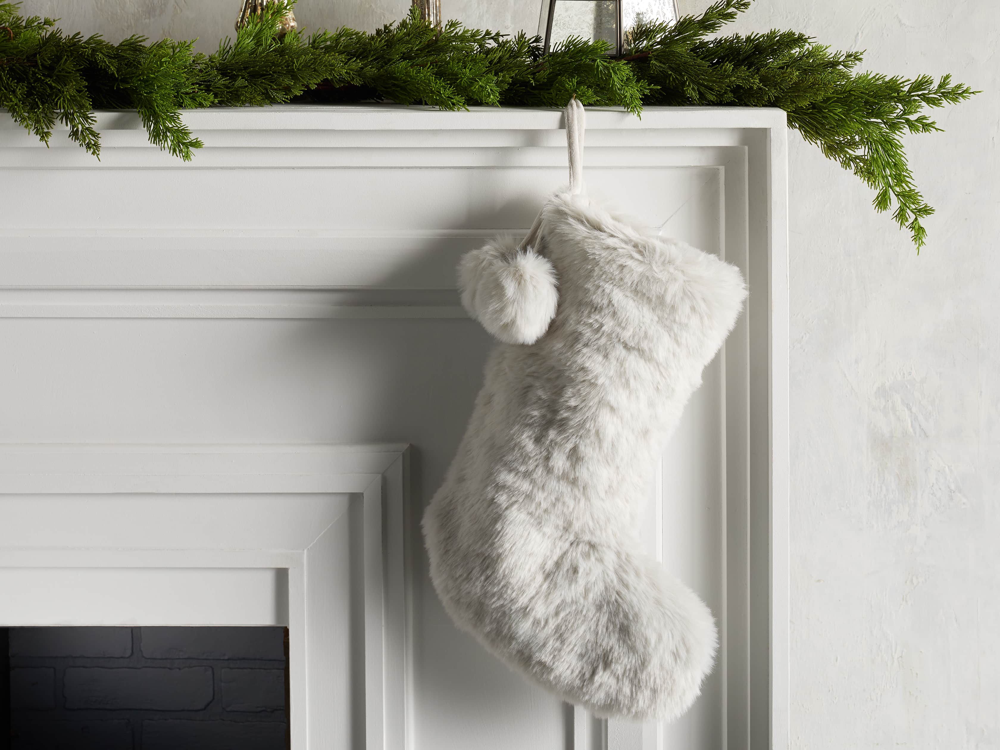 Faux Fur Stocking, slide 1 of 5