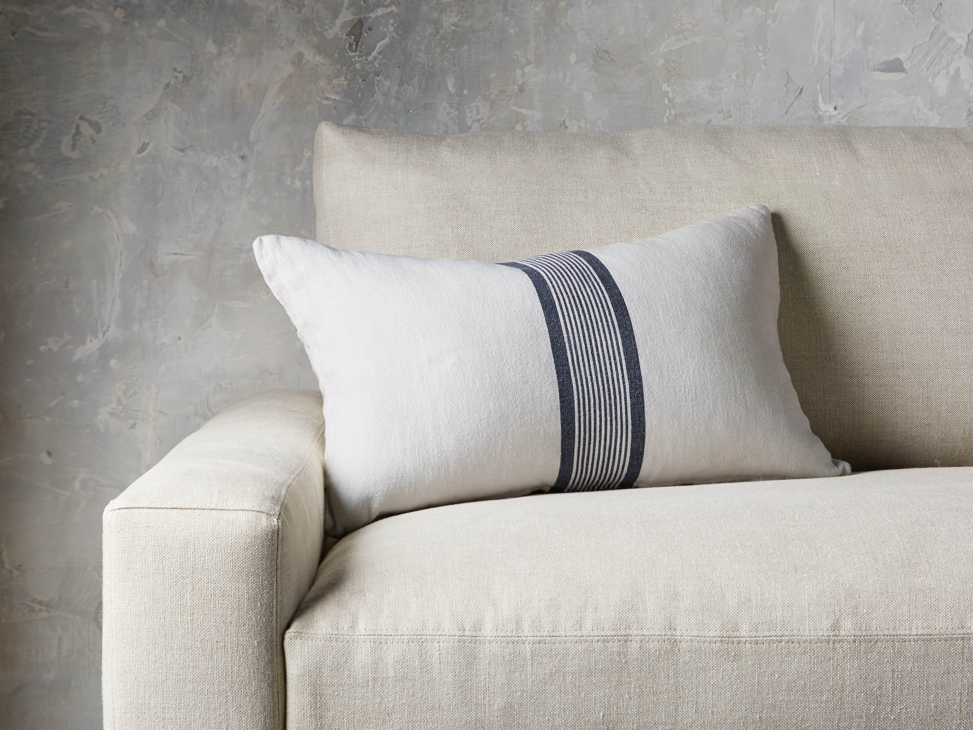French Stripped Linen Pillow