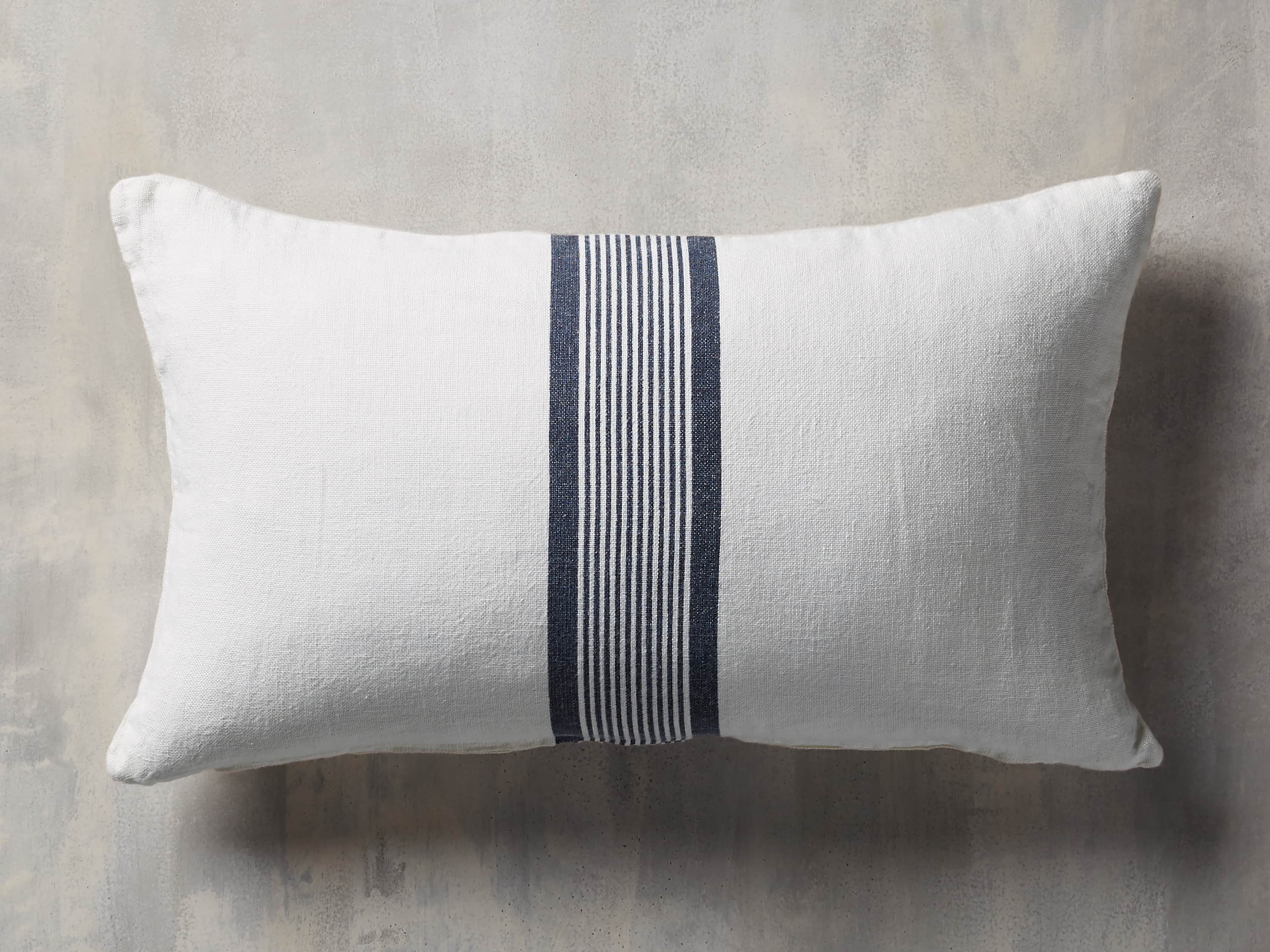 French Stripped Linen Pillow