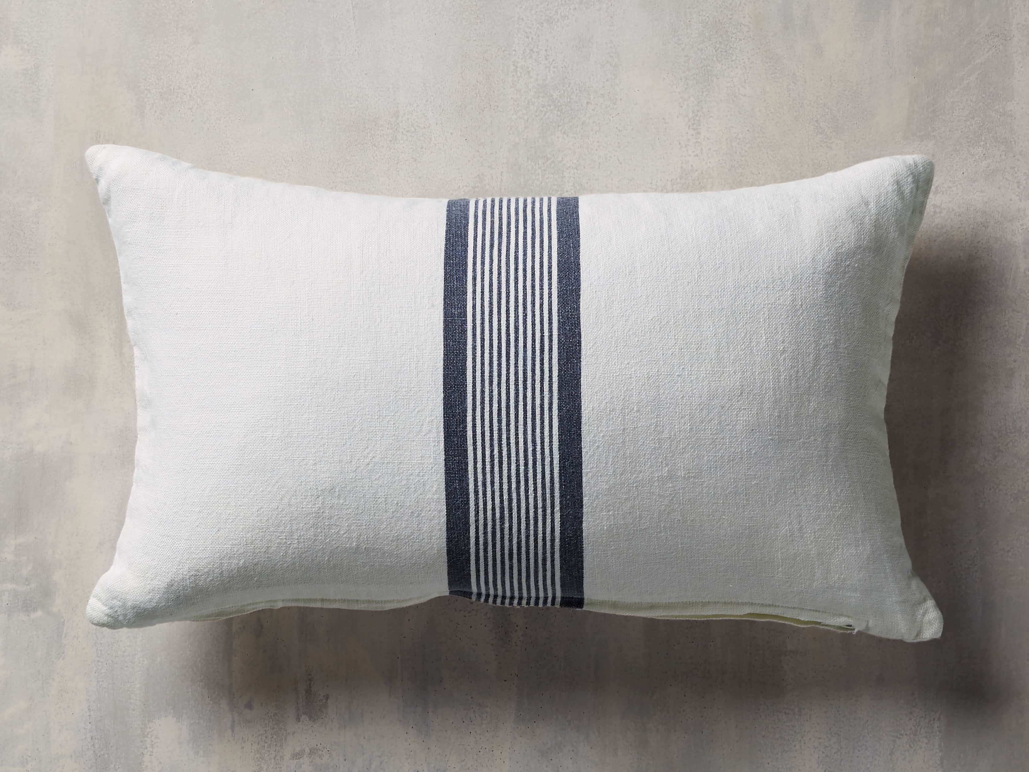 French Stripped Linen Pillow