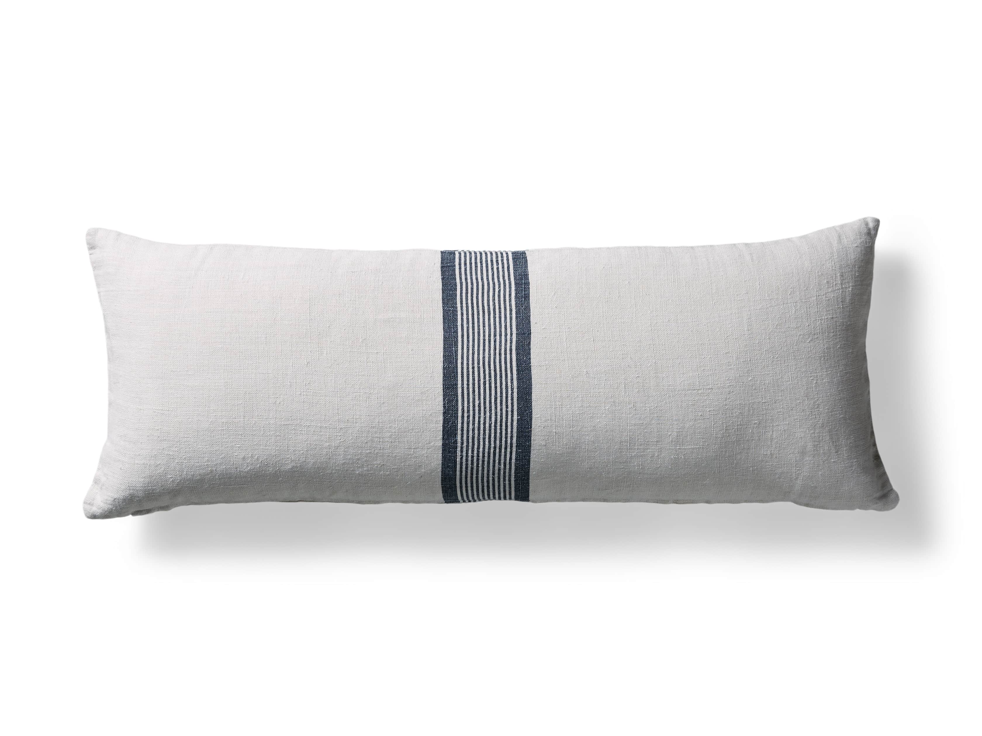 Striped linen Lumbar Pillow