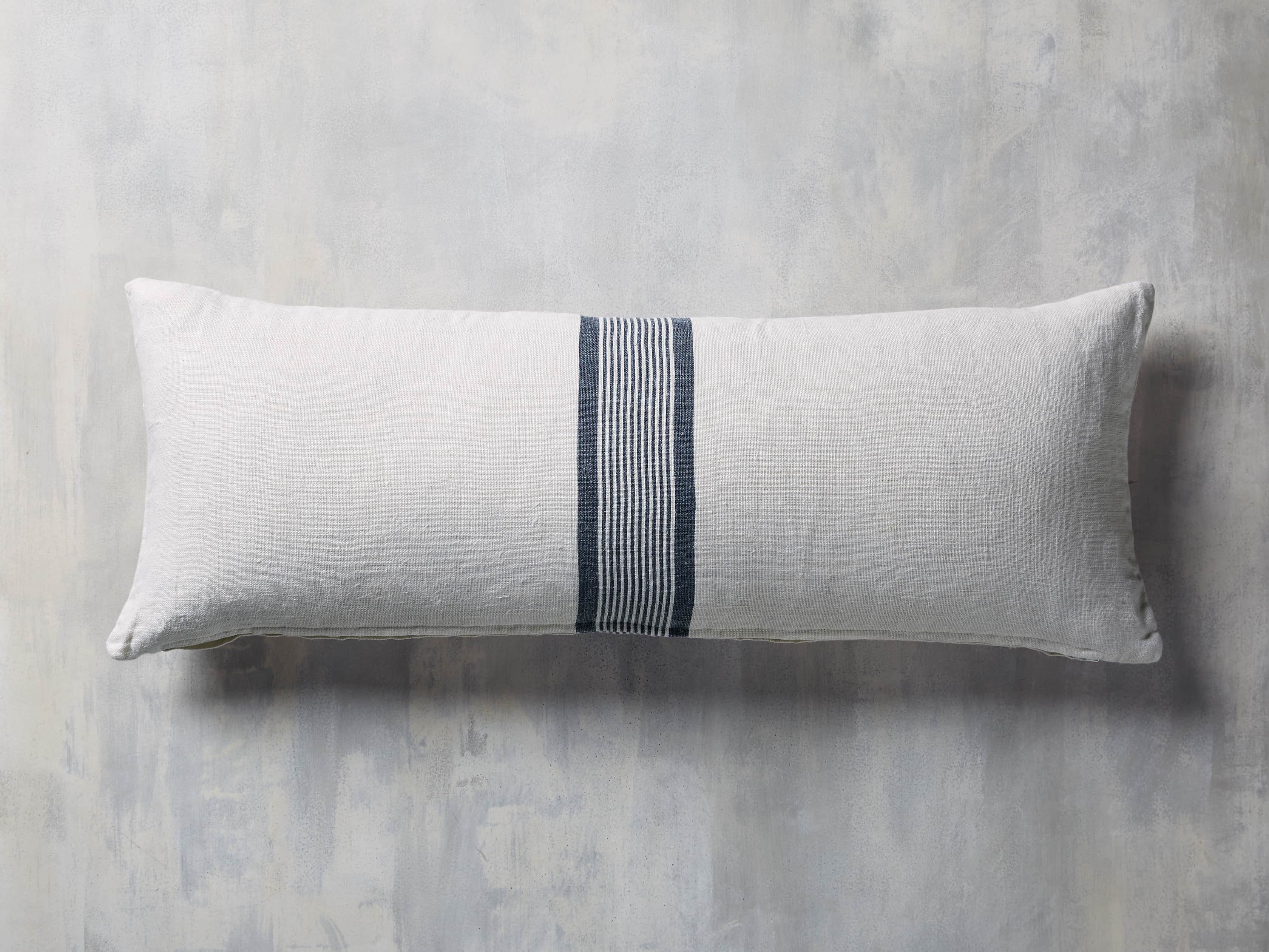 Striped linen Lumbar Pillow