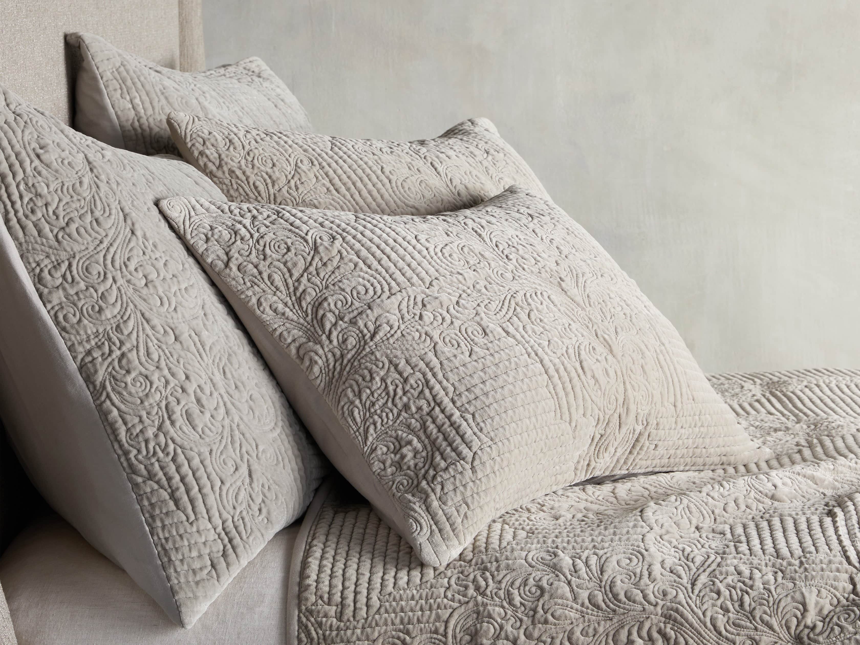 Gabrielle Velvet Quilted Standard Sham, slide 1 of 7
