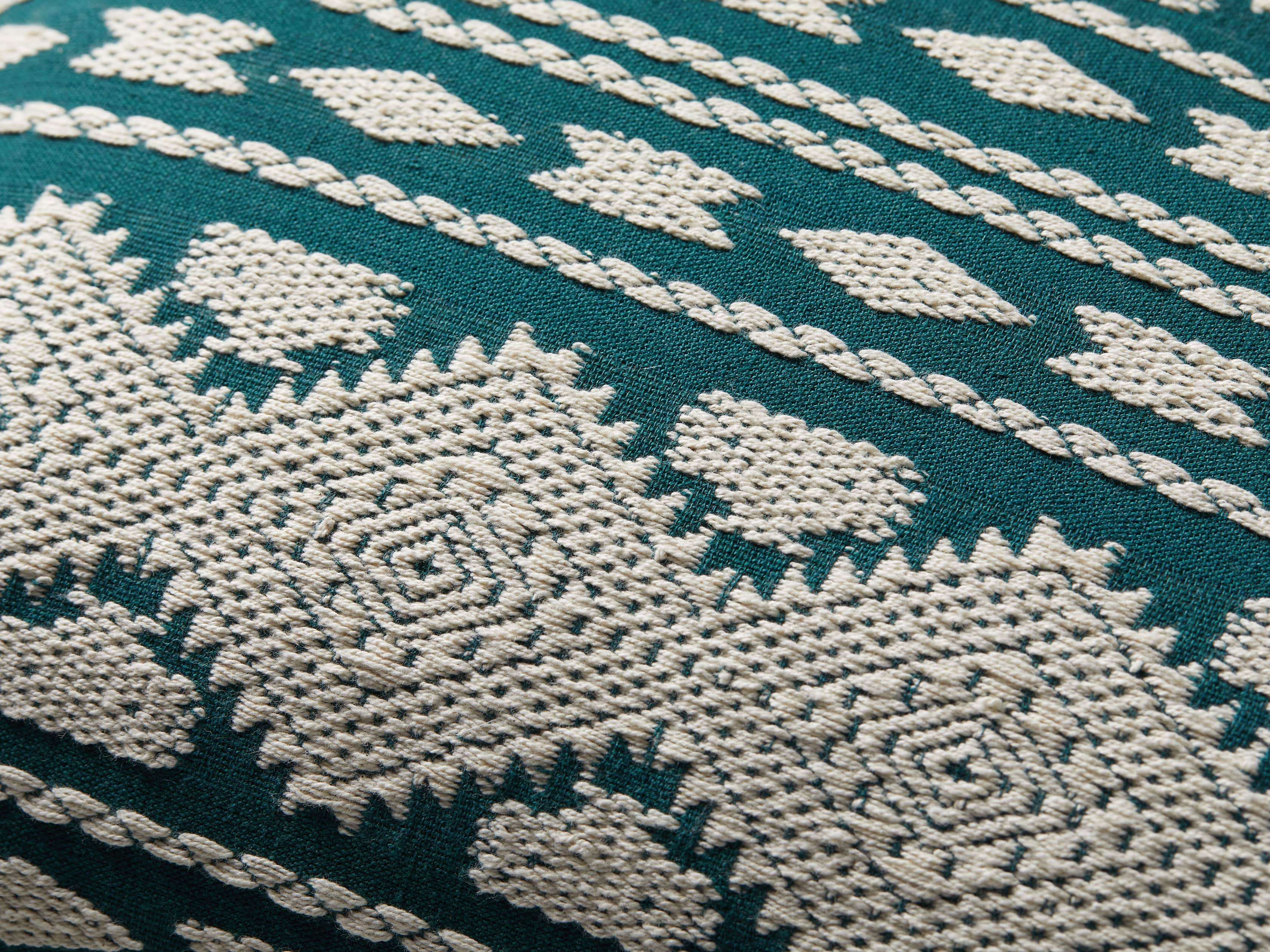 Green Geo Lumbar Pillow Cover, slide 3 of 5