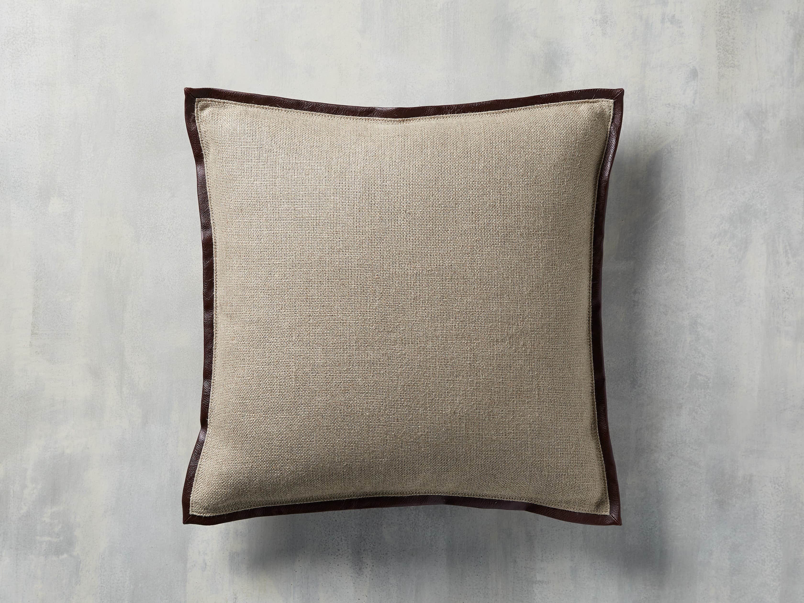 Linen Faux Leather Trim in Chocolate Cover Only