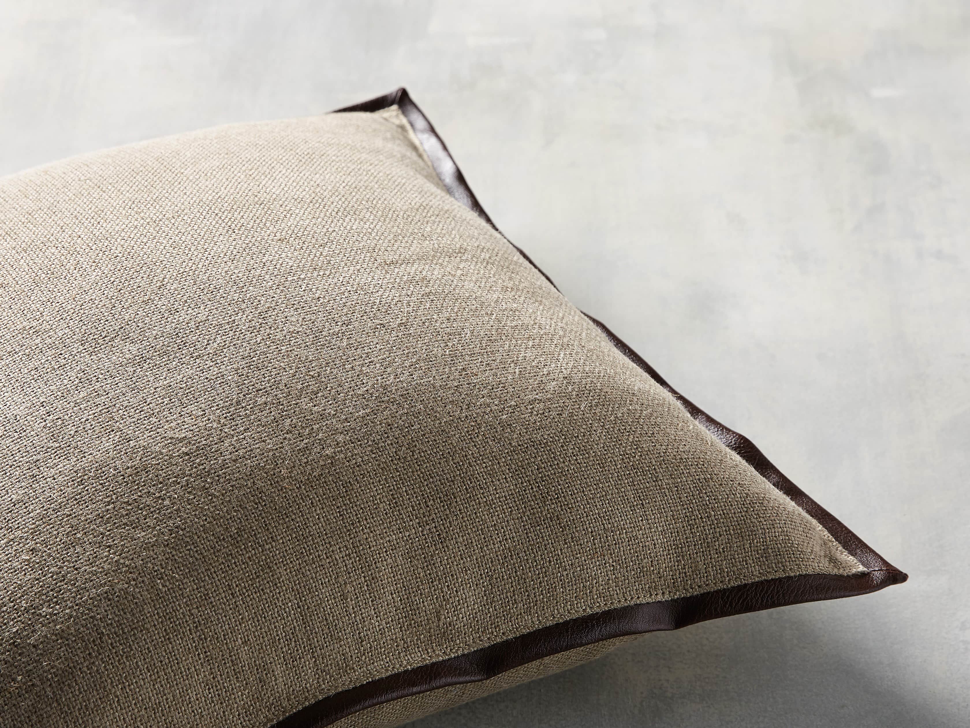 Linen Faux Leather Trim in Chocolate Cover Only
