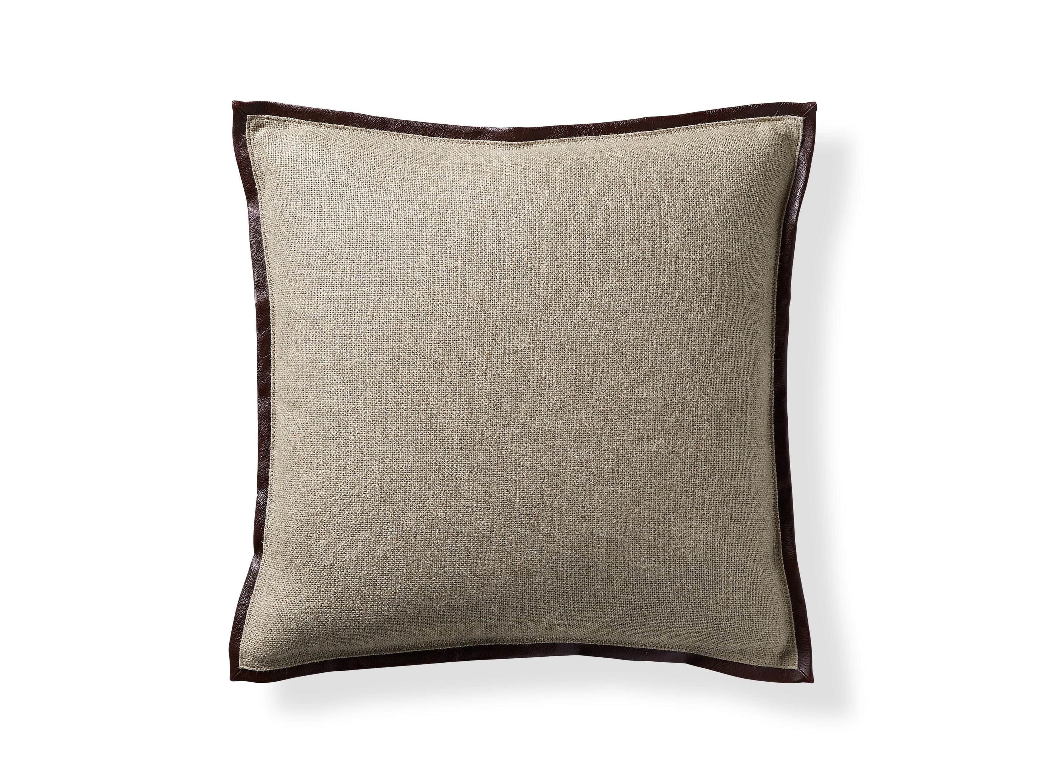 Linen Faux Leather Trim in Chocolate Cover Only