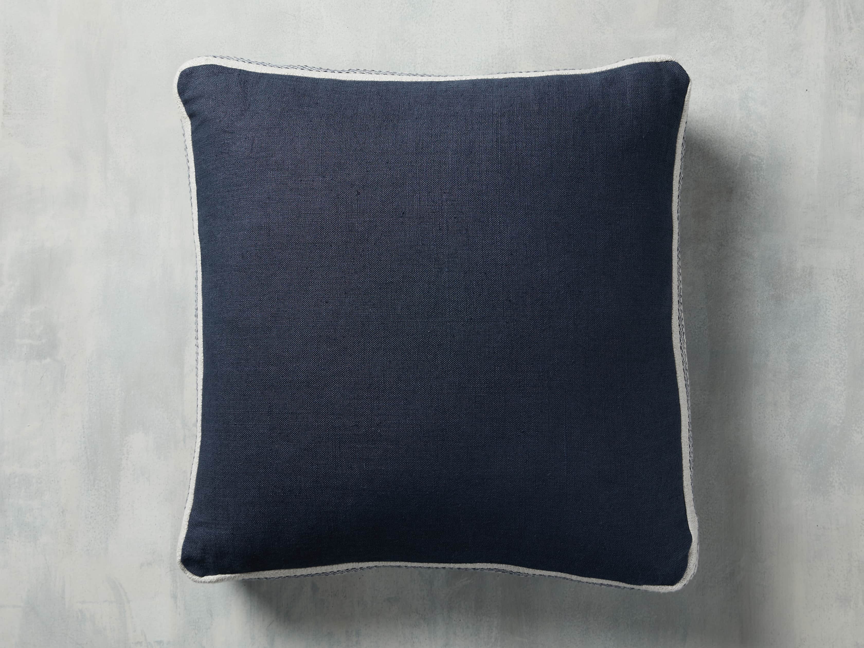 Lanai Gusseted Pillow in Navy, slide 3 of 4