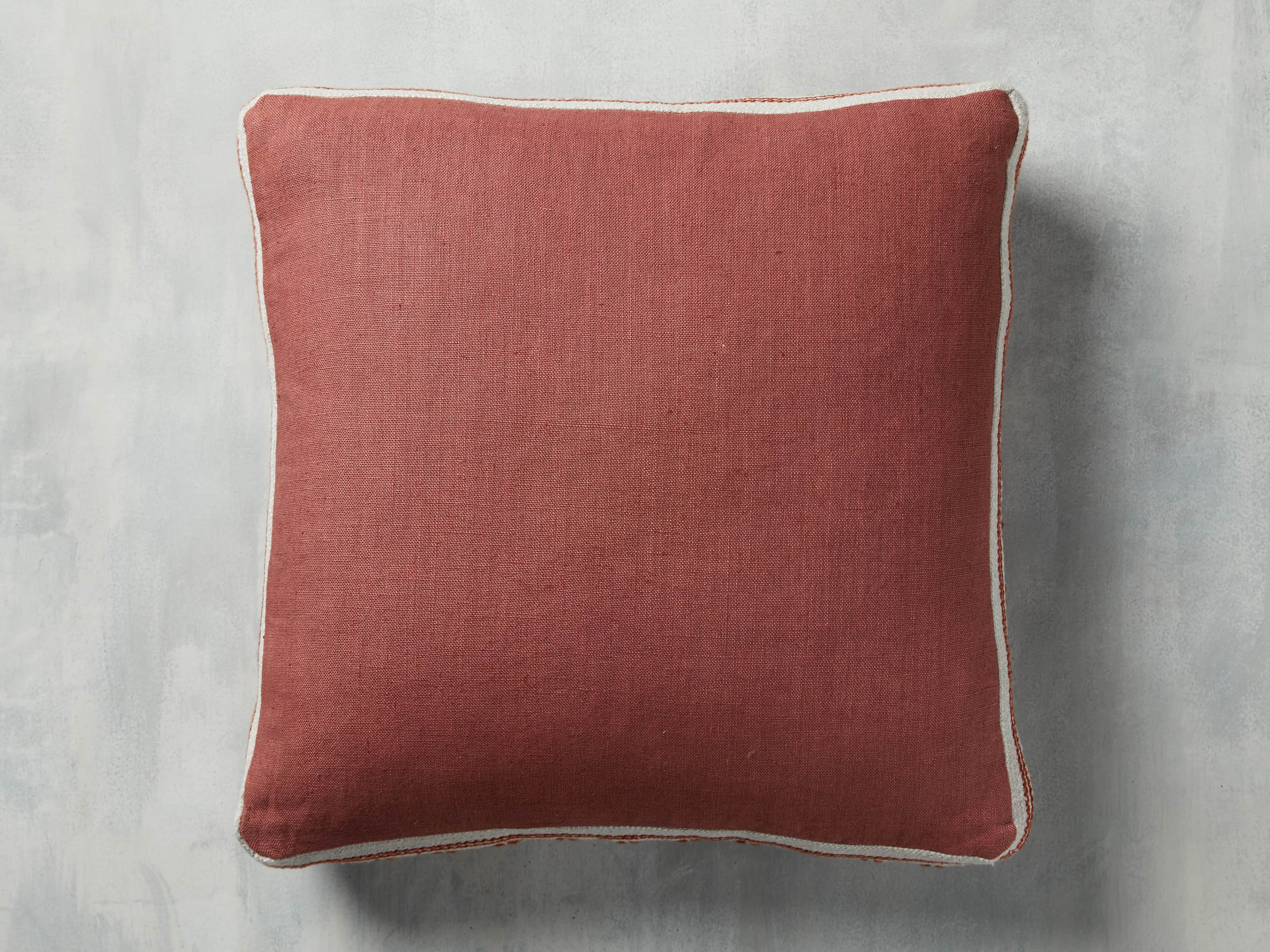 Lanai Gusseted Pillow in Rust, slide 2 of 3