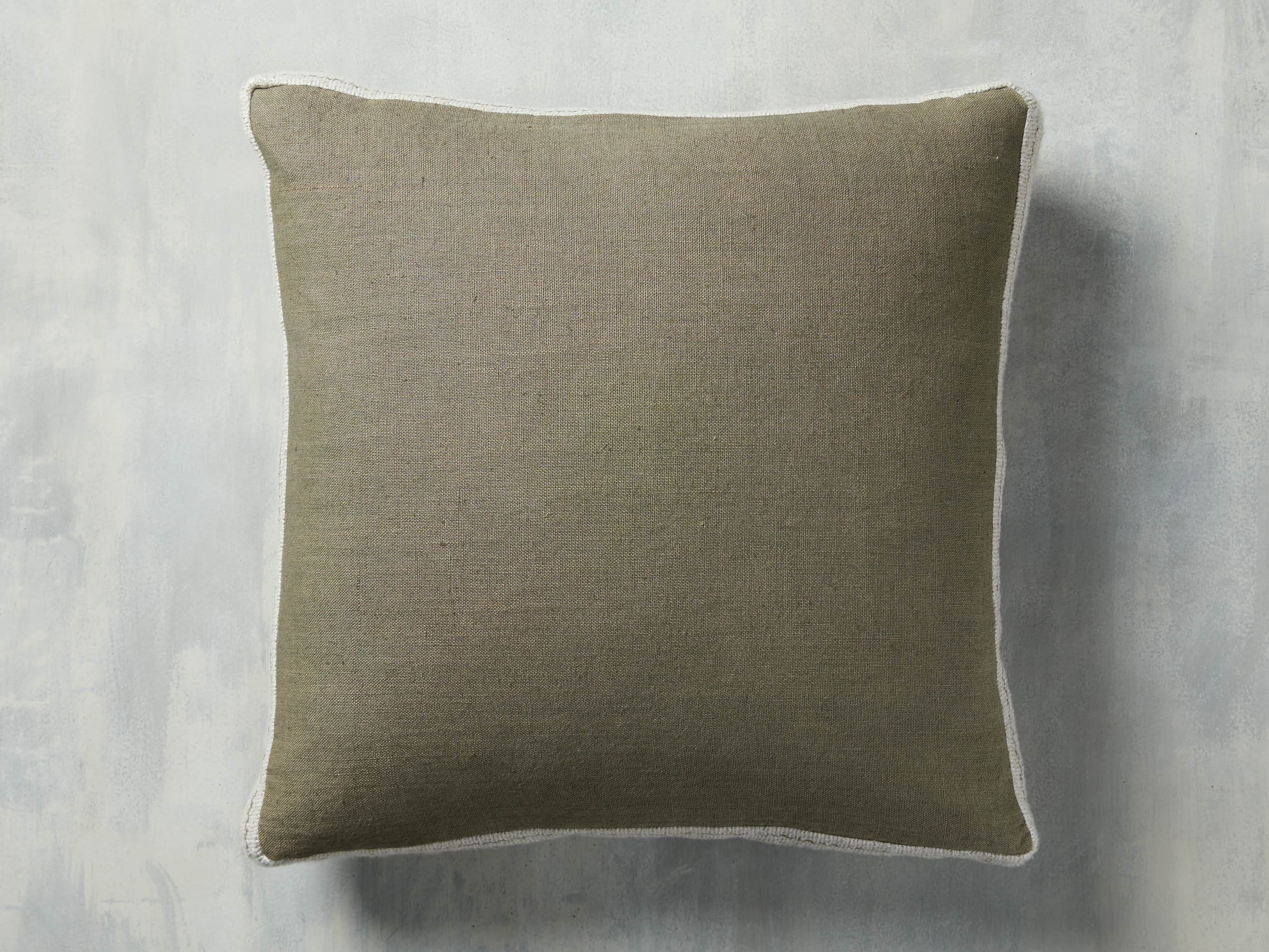 Lanai Gusseted Pillow in Sage, slide 1 of 4