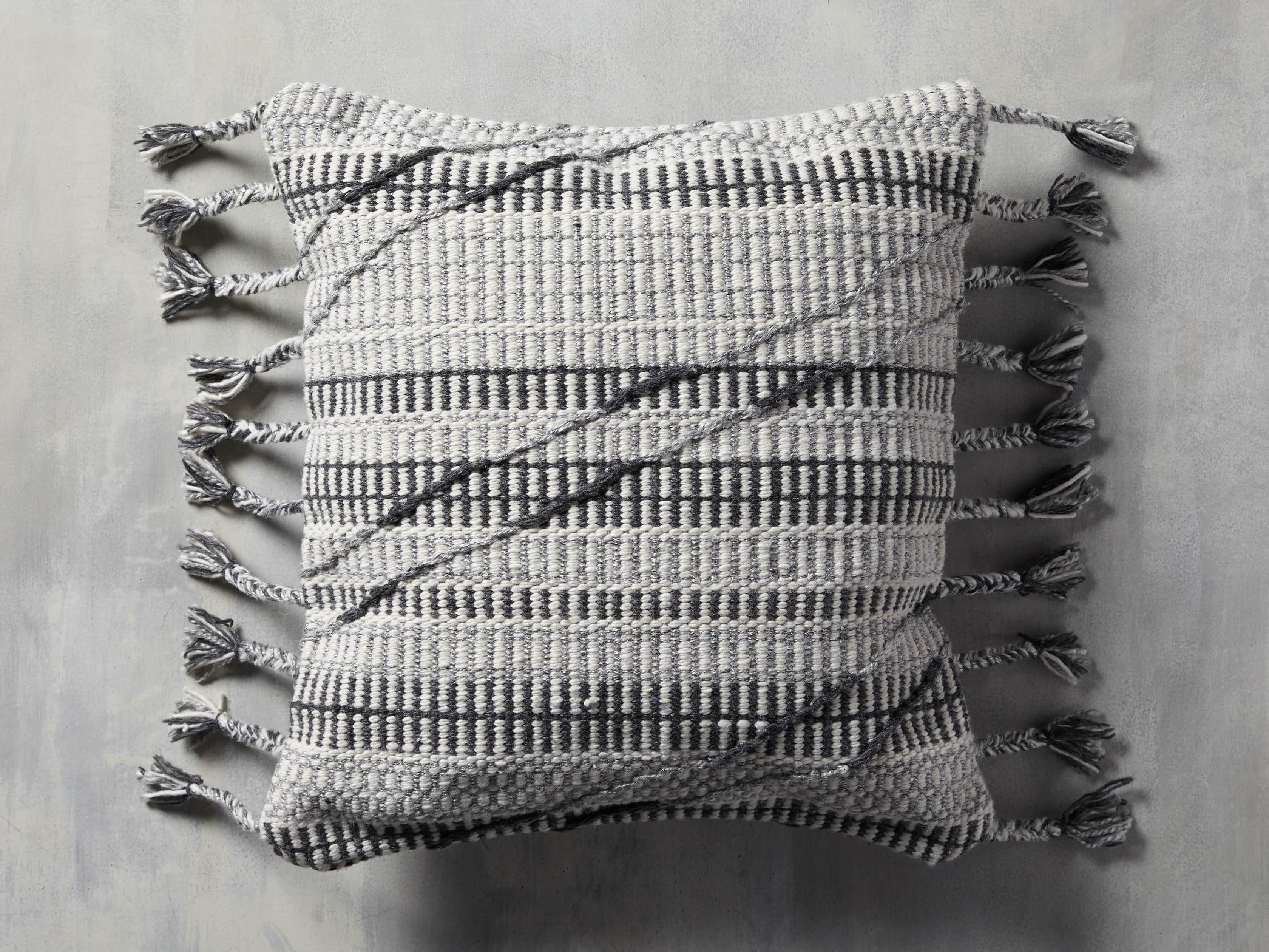 Hardin Outoor Pillow in Grey, slide 1 of 5