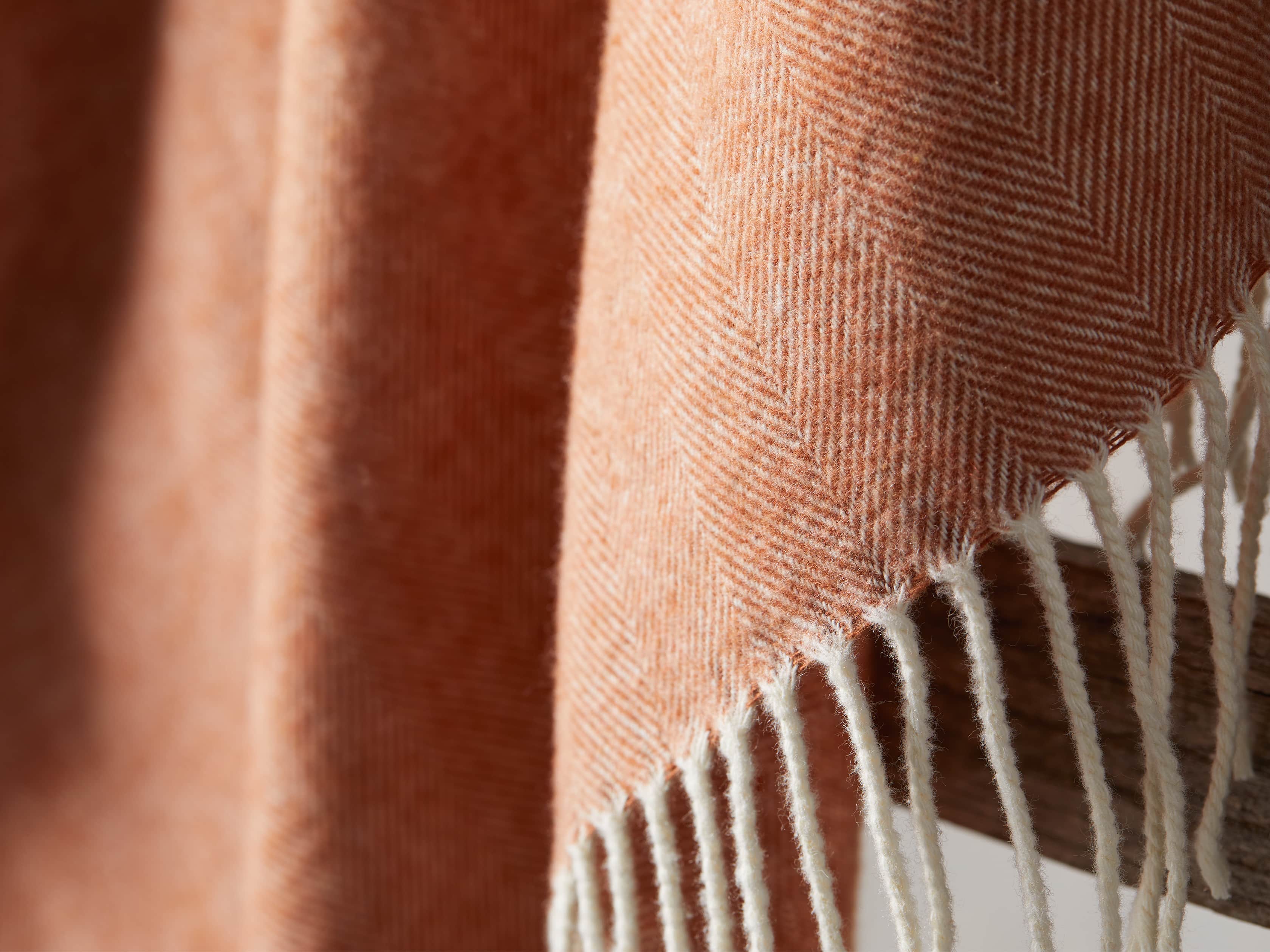 Italian Herringbone Throw in Copper, slide 3 of 3