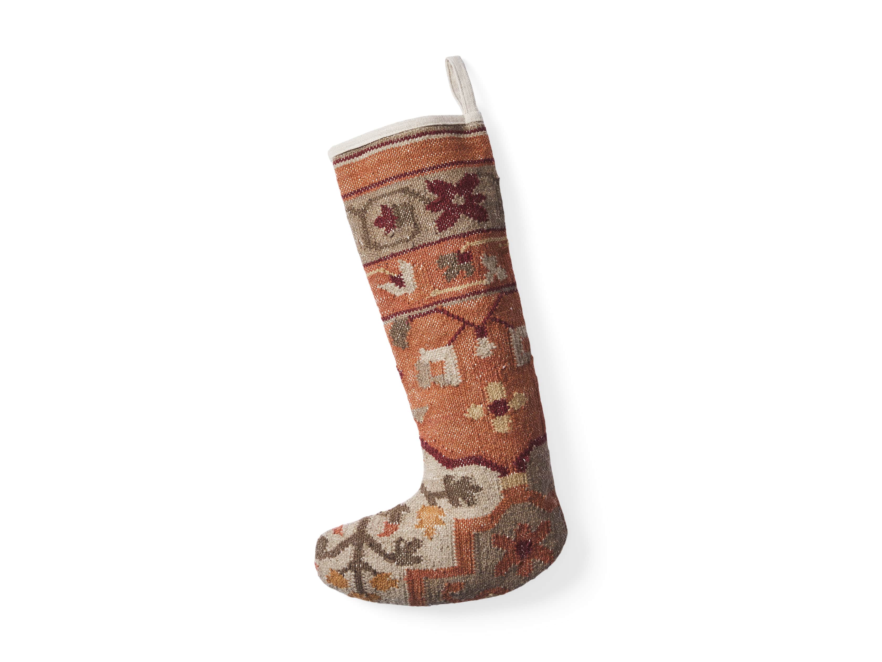 Terracotta Flatweave Stocking, slide 3 of 3