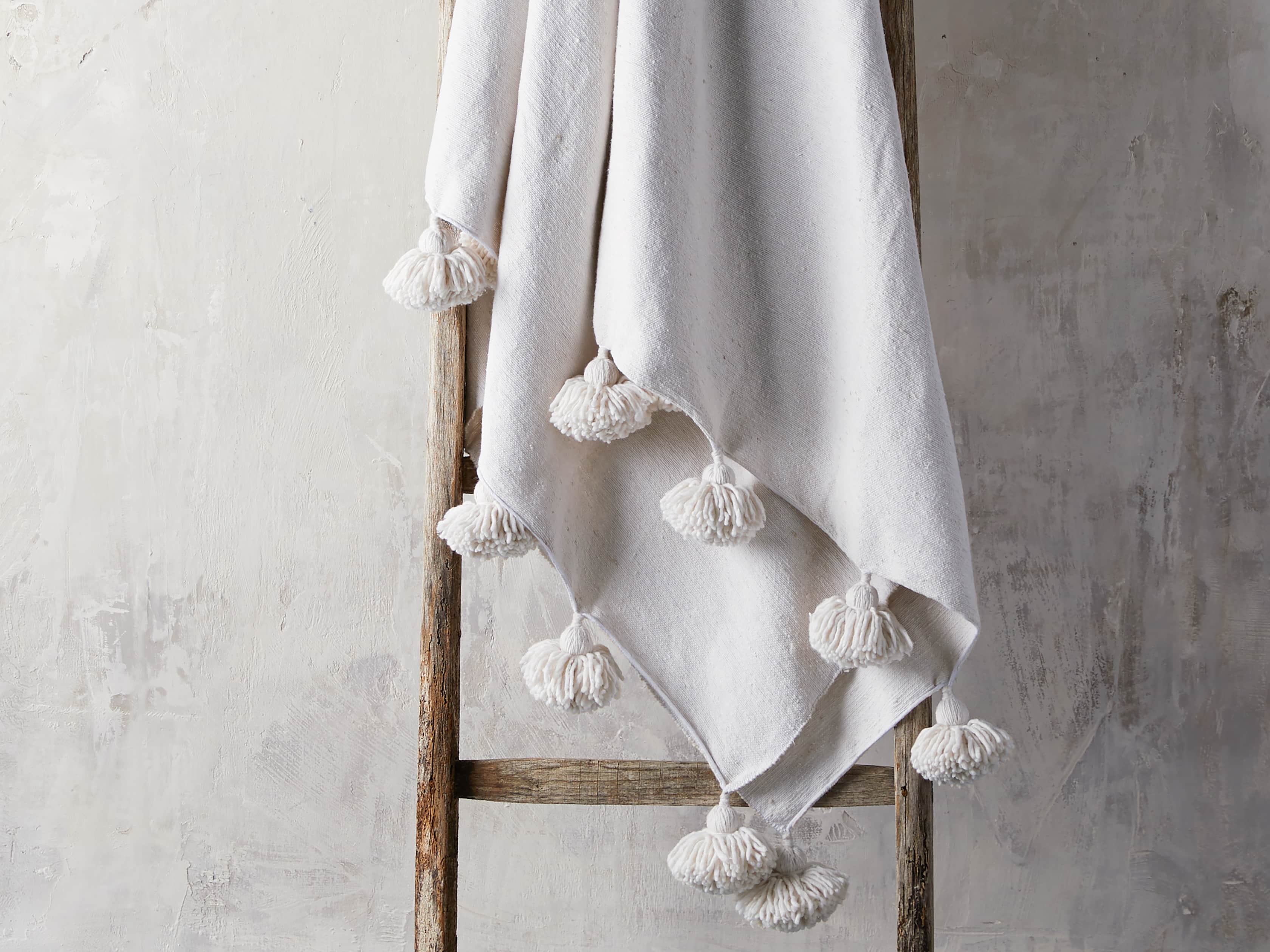 Moroccan Pom Pom Blanket