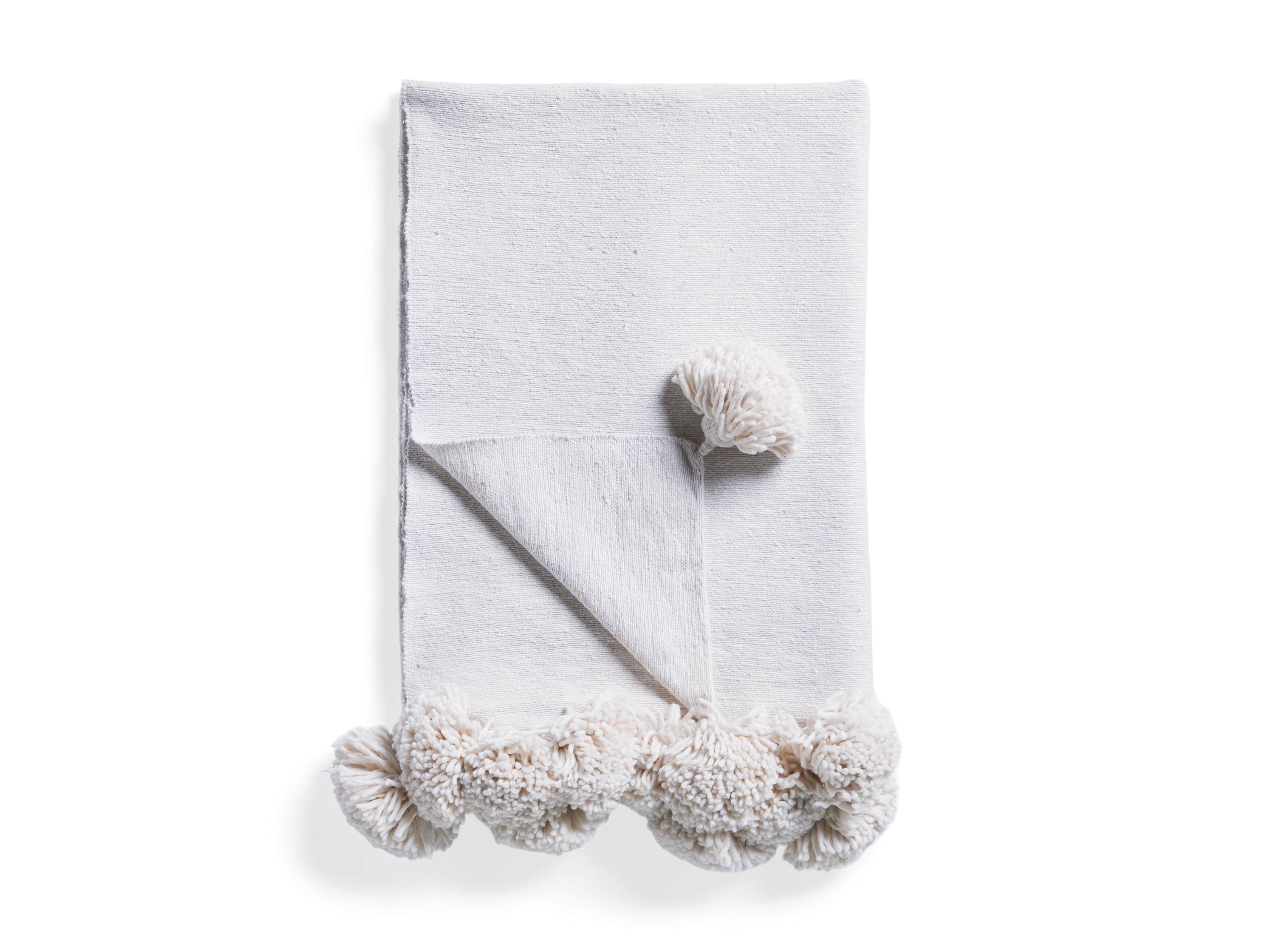 Moroccan Pom Pom Blanket