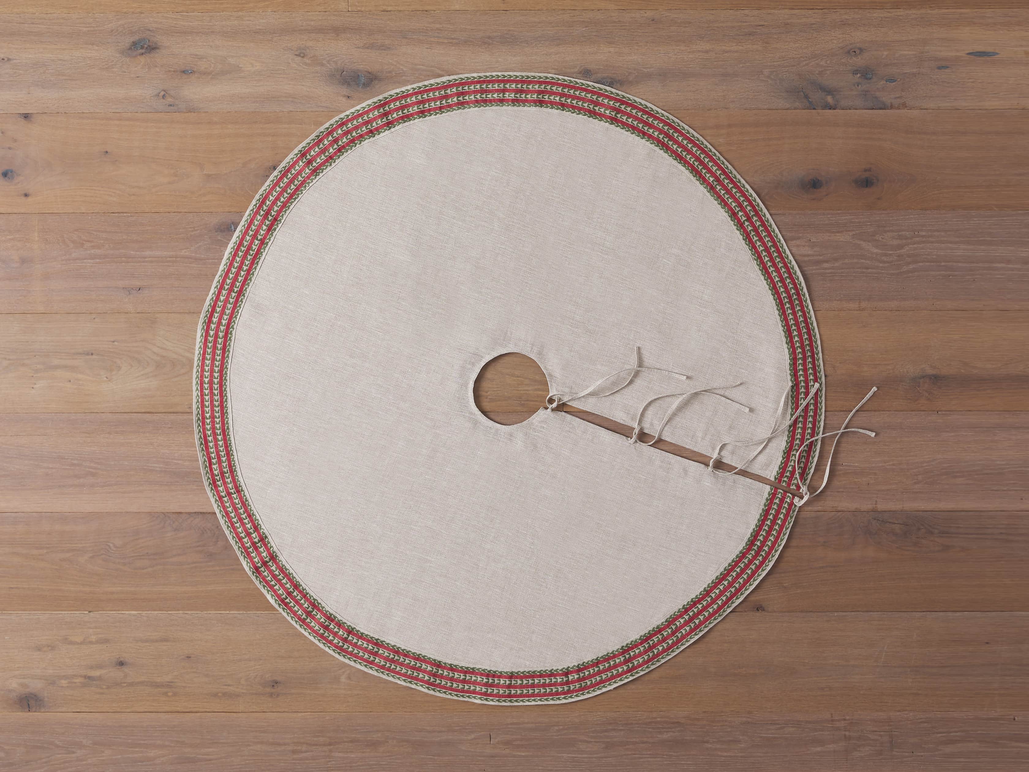 Natural Jute Stripe Tree Skirt, slide 2 of 4