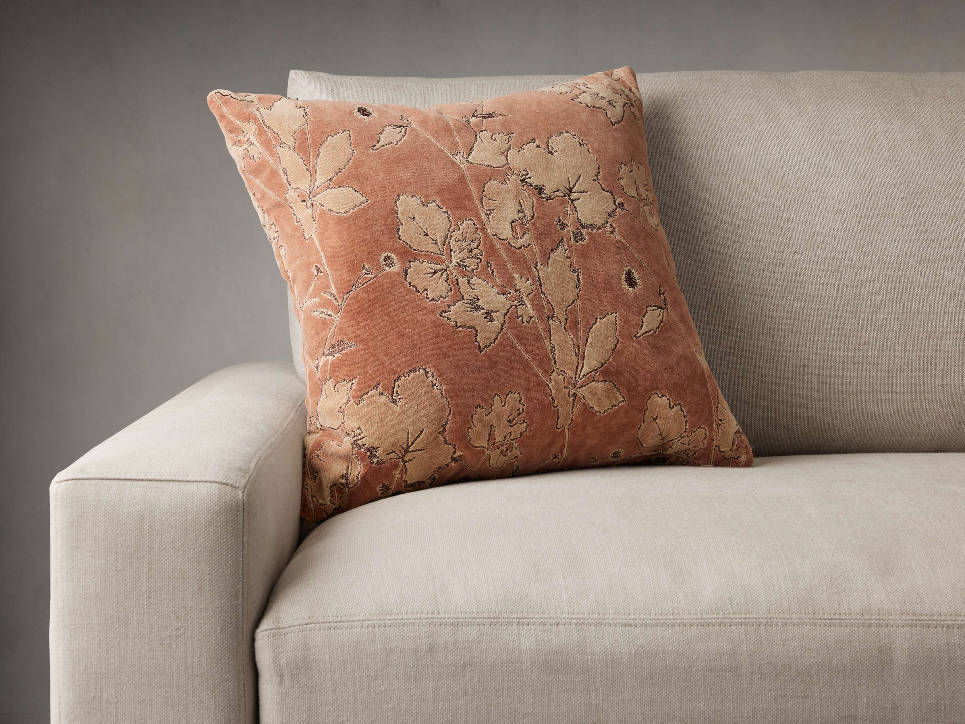 Arhaus embroidered deals pillow sham