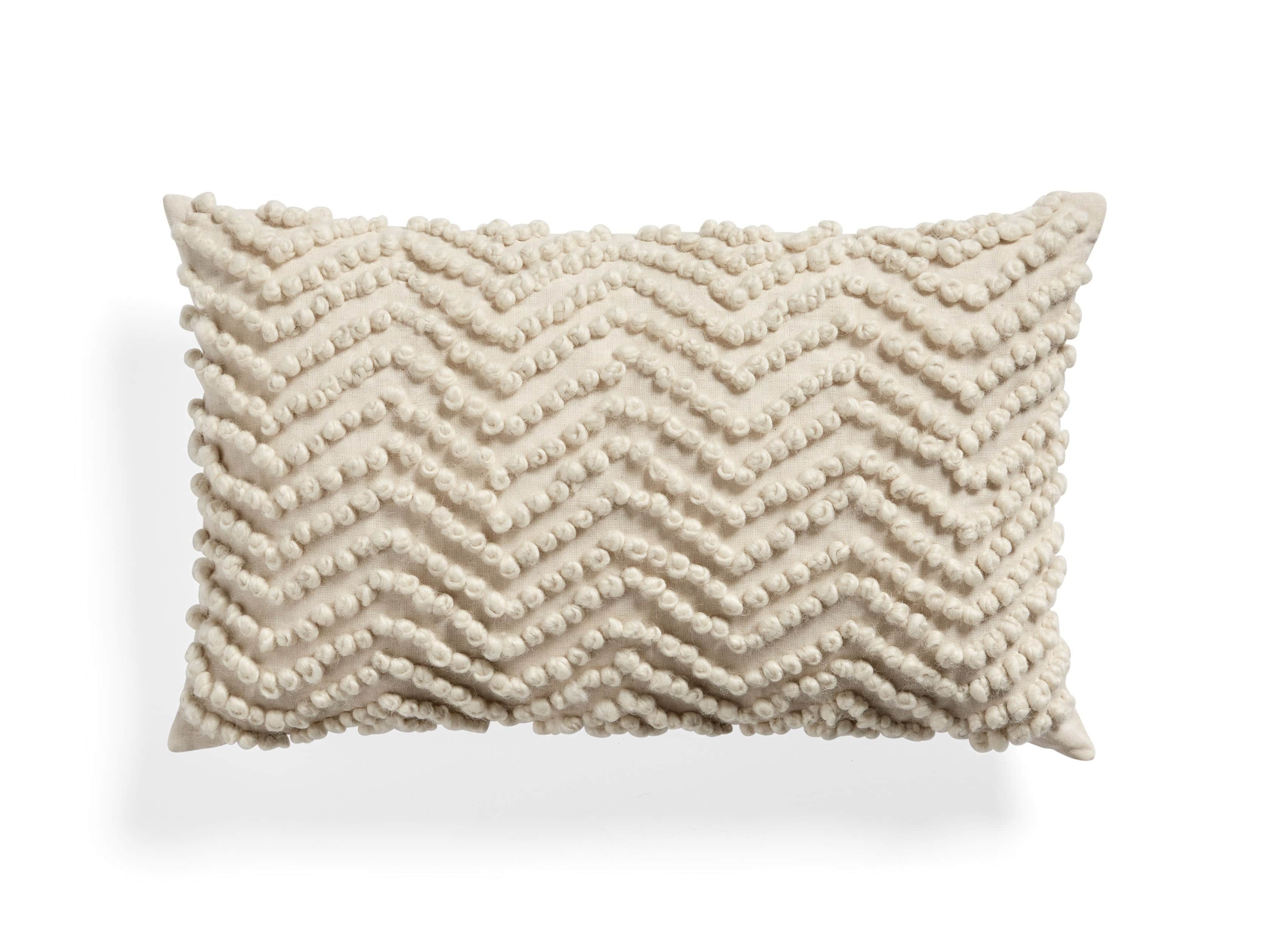KNOTTED CHEVRON LUMBAR PILLOW COVER, slide 1 of 4