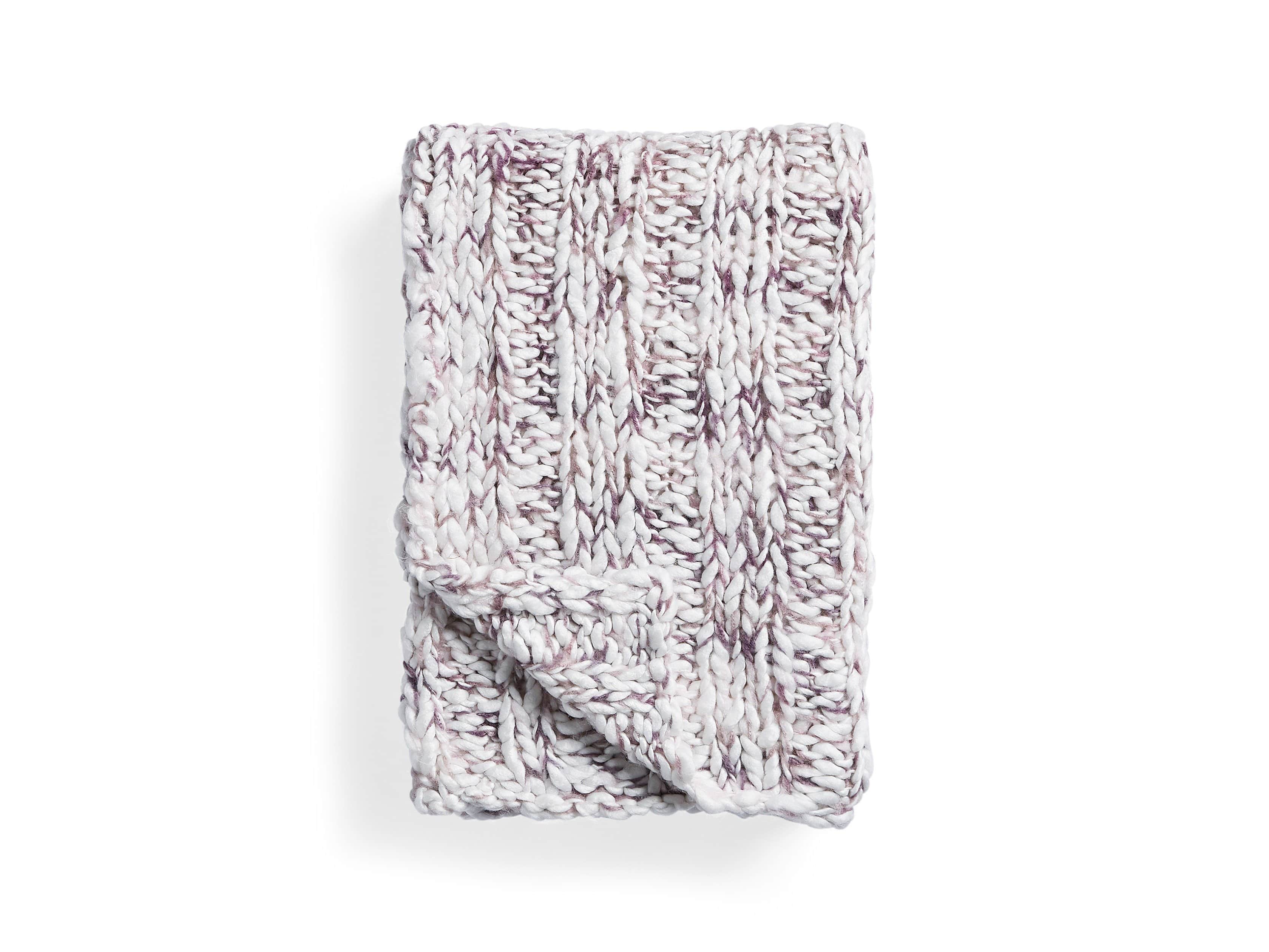 Chunky Cable Knit 50" Throw