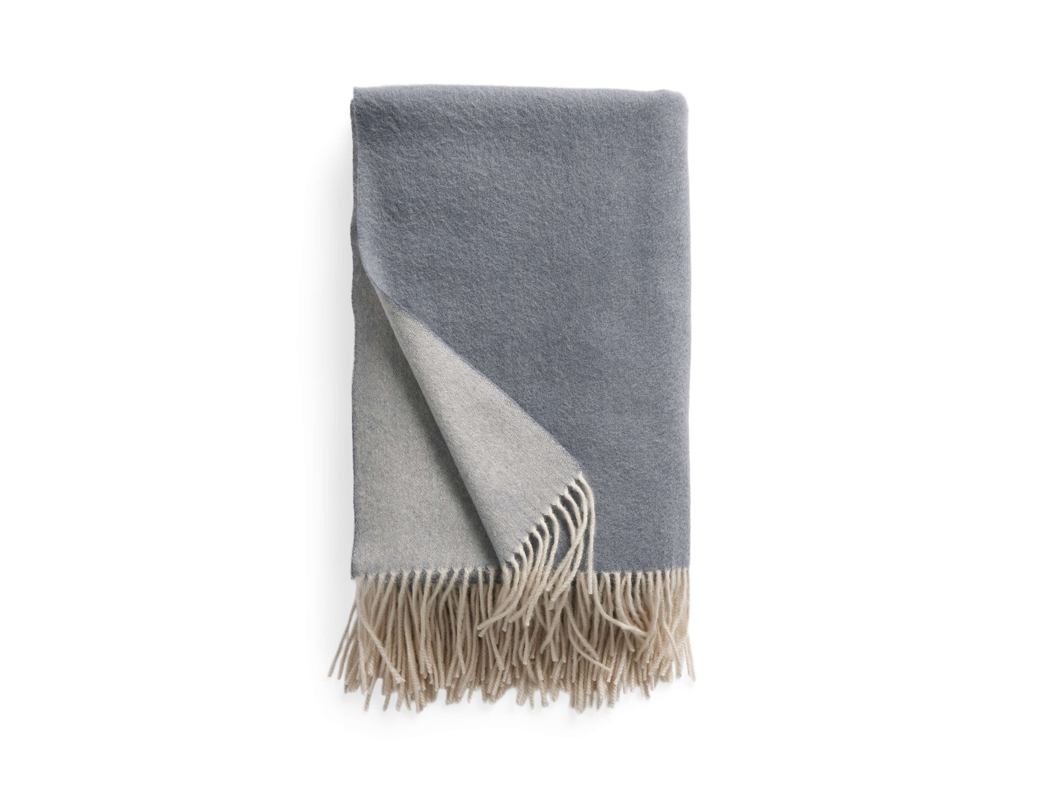 Ribbed Knit Cashmere Throw