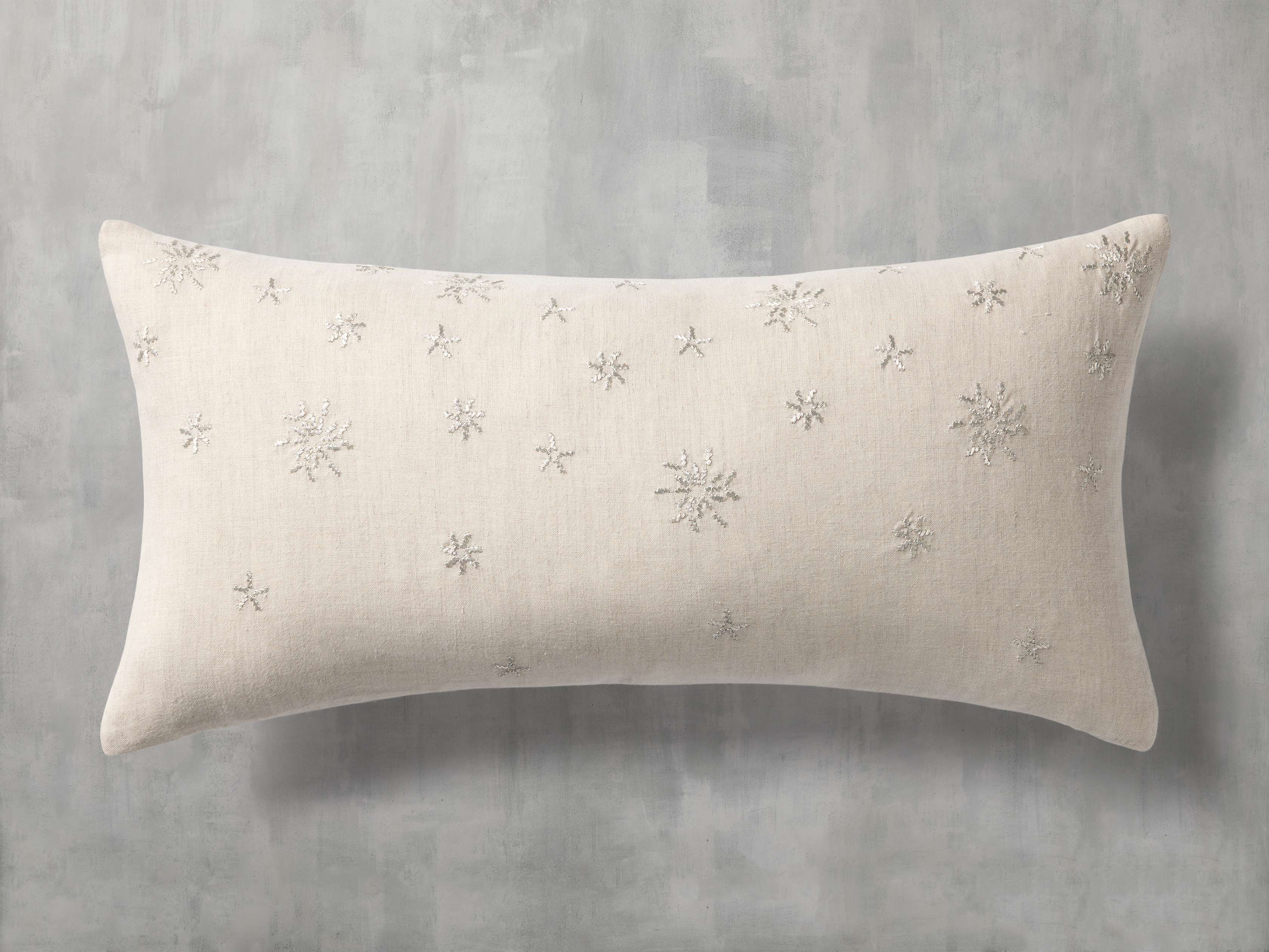 Snowflake lumbar pillow sale