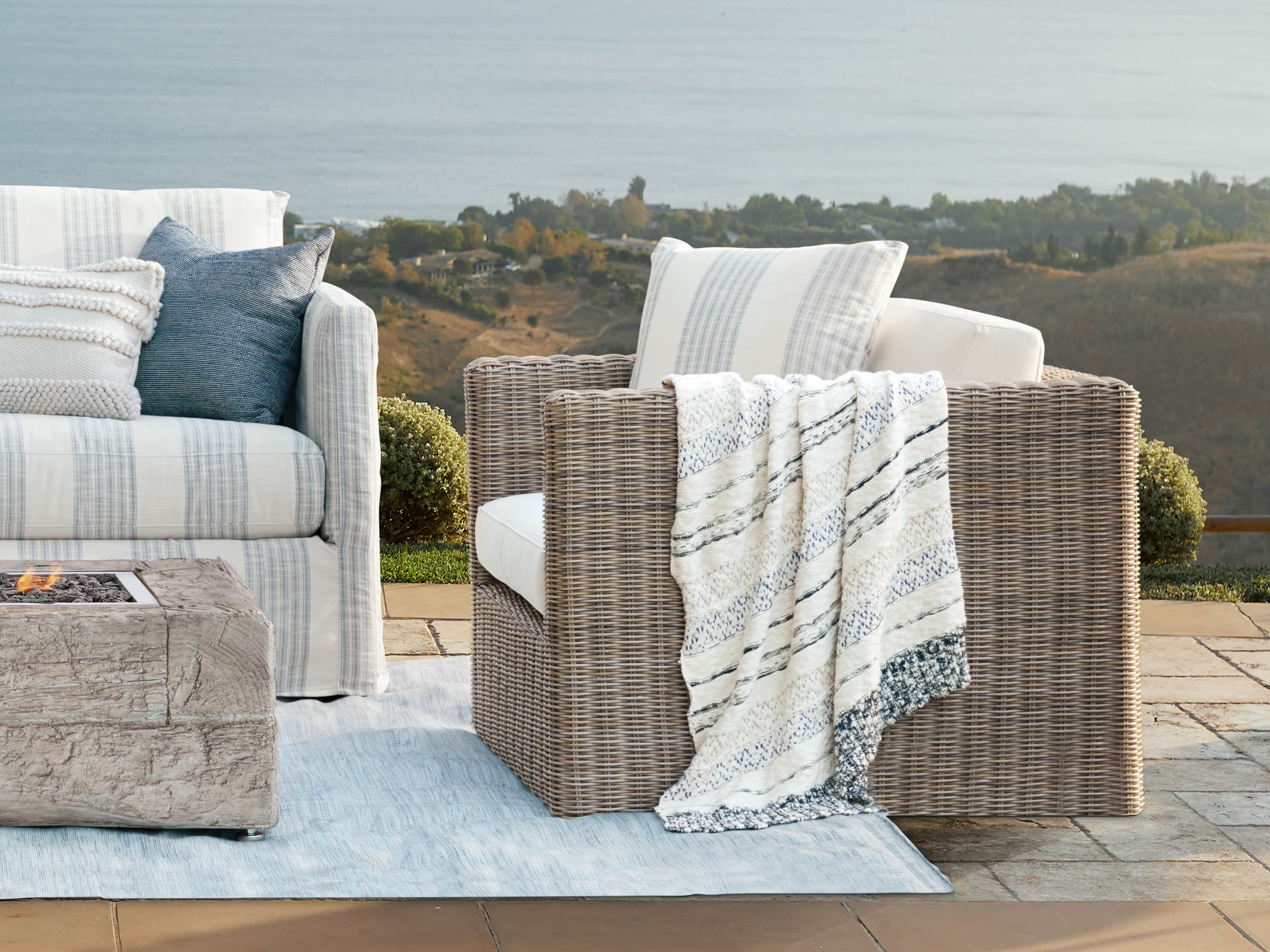 Multi-Stripe Knit Throw, slide 2 of 6