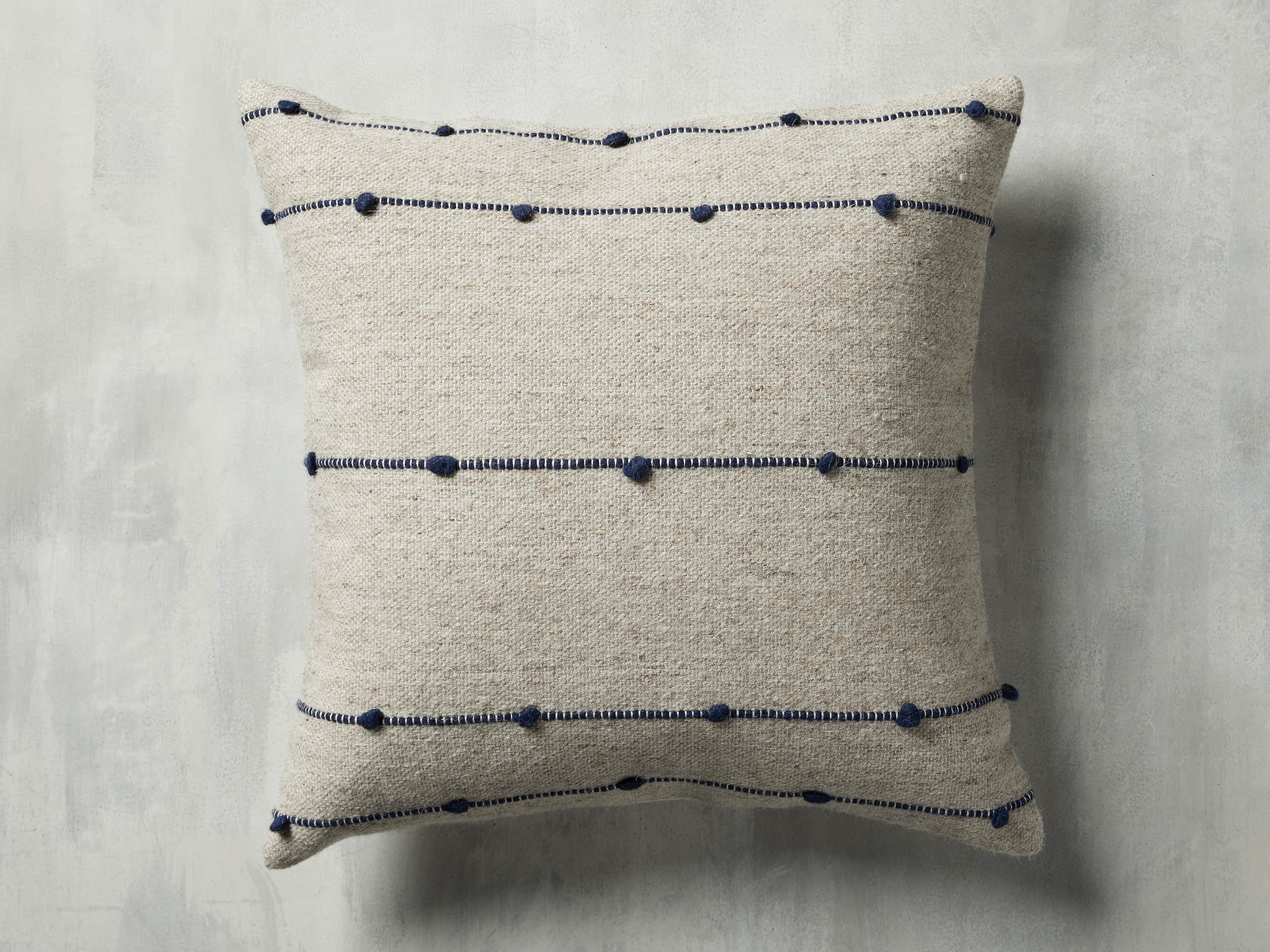 Nubby Stripe Pillow in Natural, slide 3 of 5