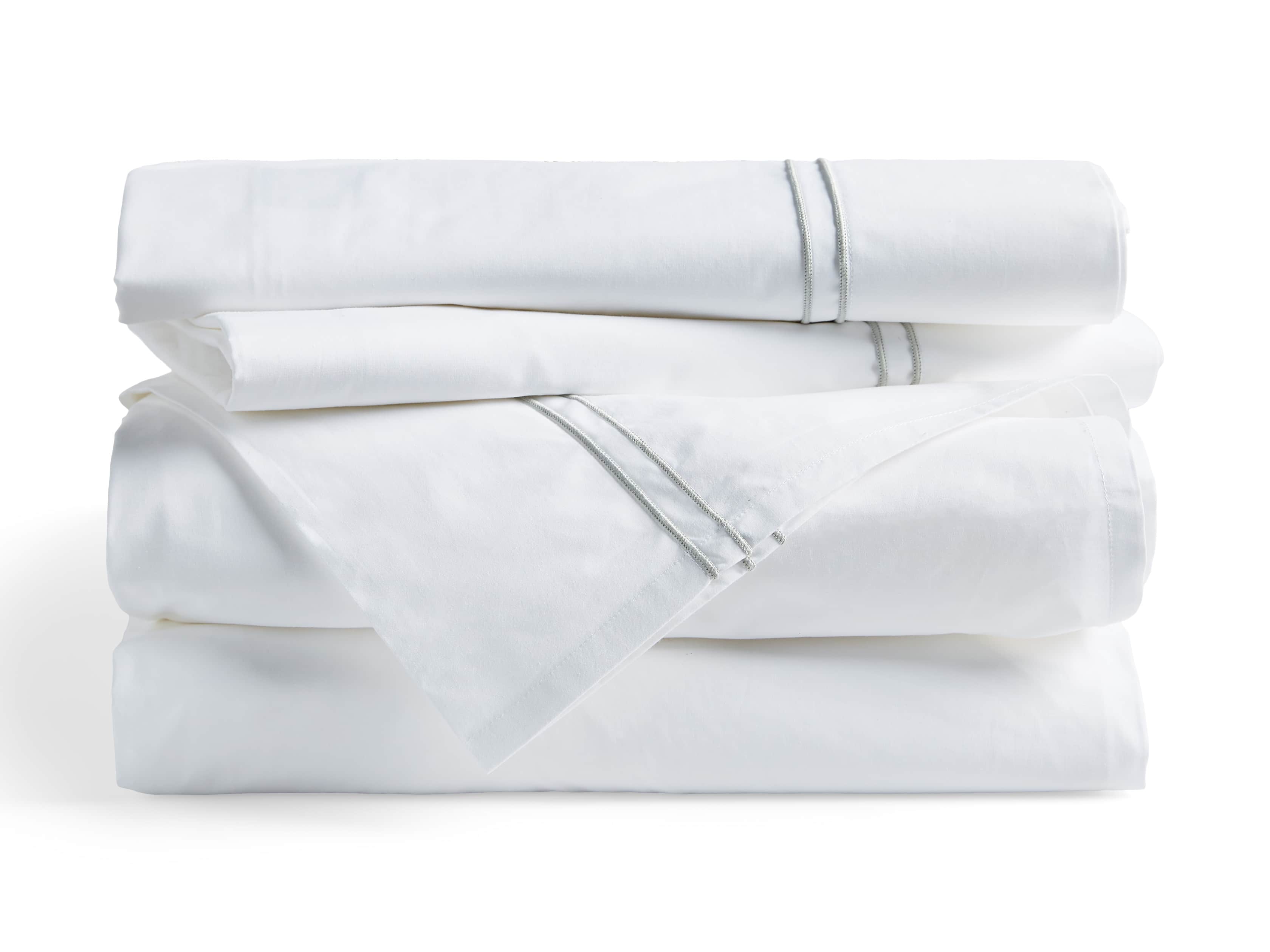 View the Italian Embroidered Percale Sheet Set