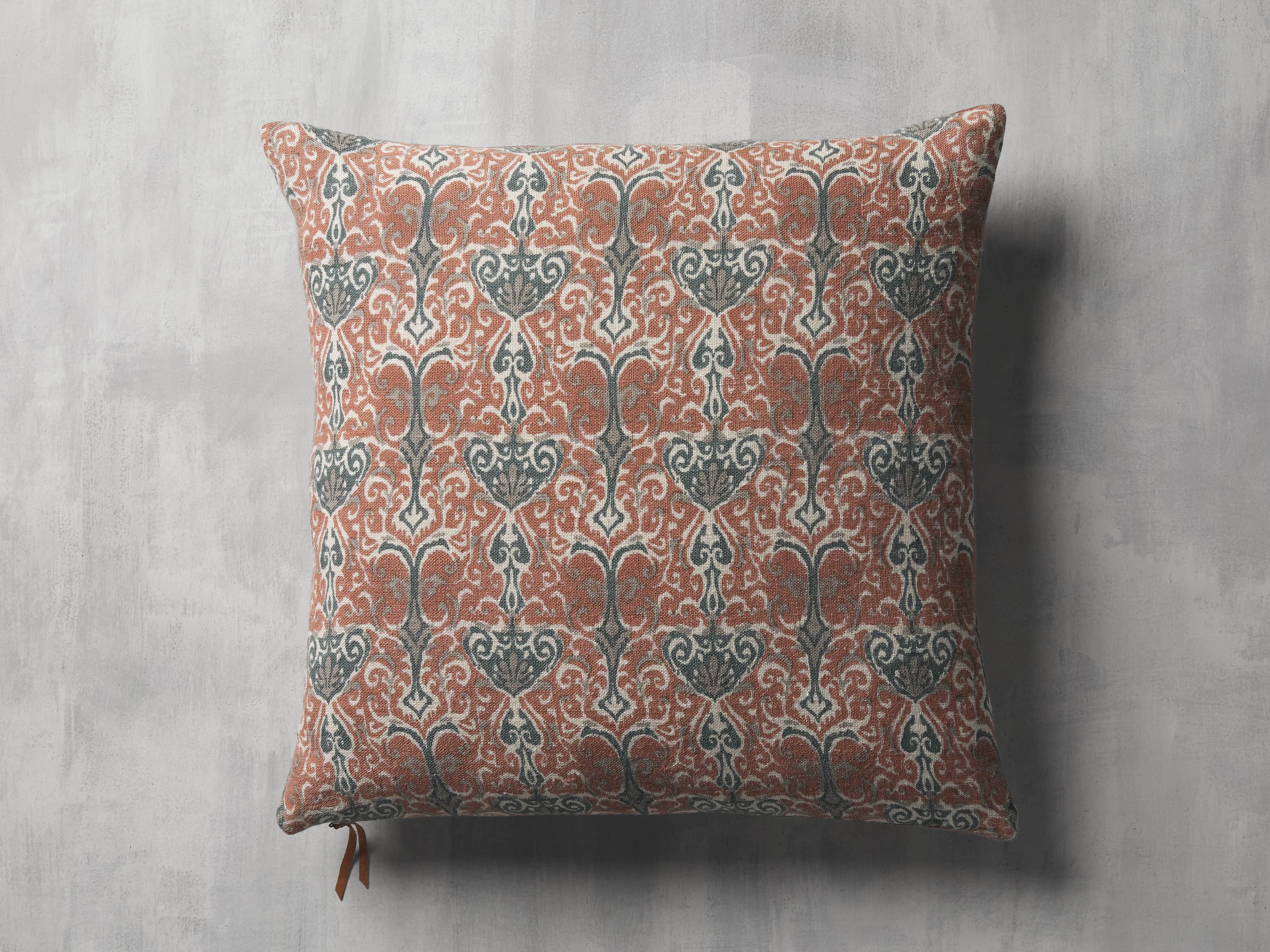 Reversible Printed Linen Pillow Cover Arhaus