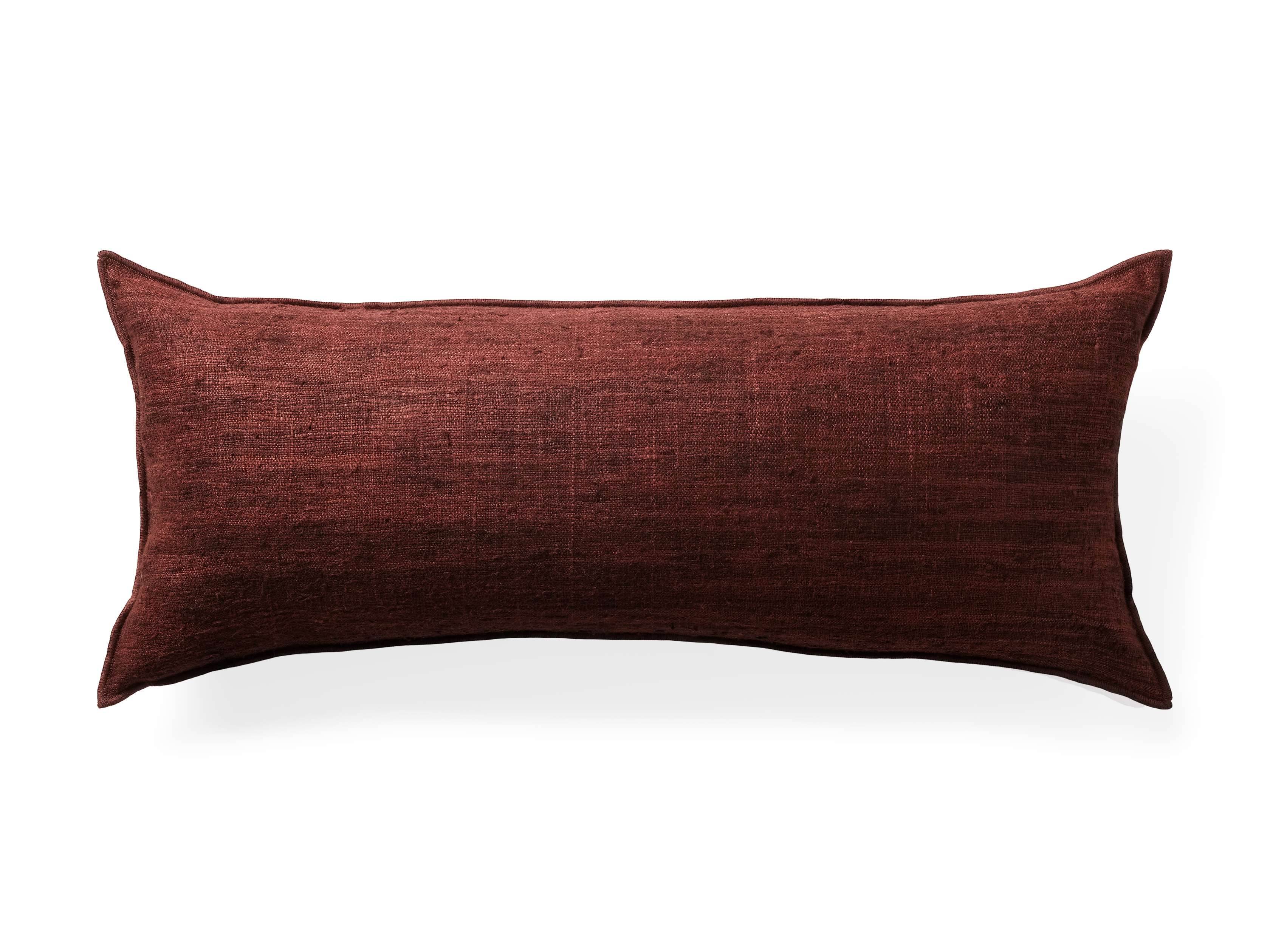 Raw Silk Lumbar Pillow Cover