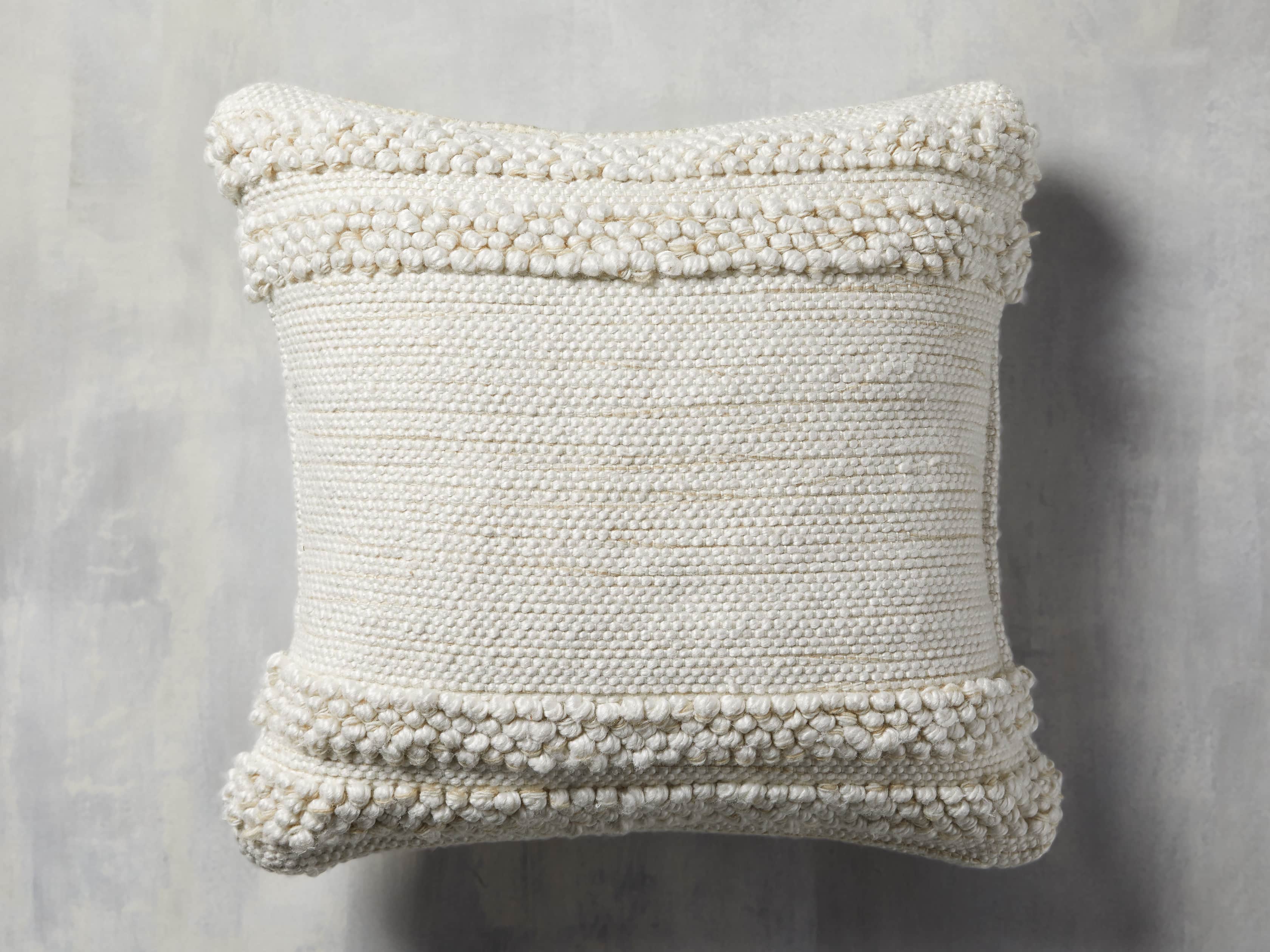 Seaside Outdoor Pillow in Ivory, slide 1 of 4