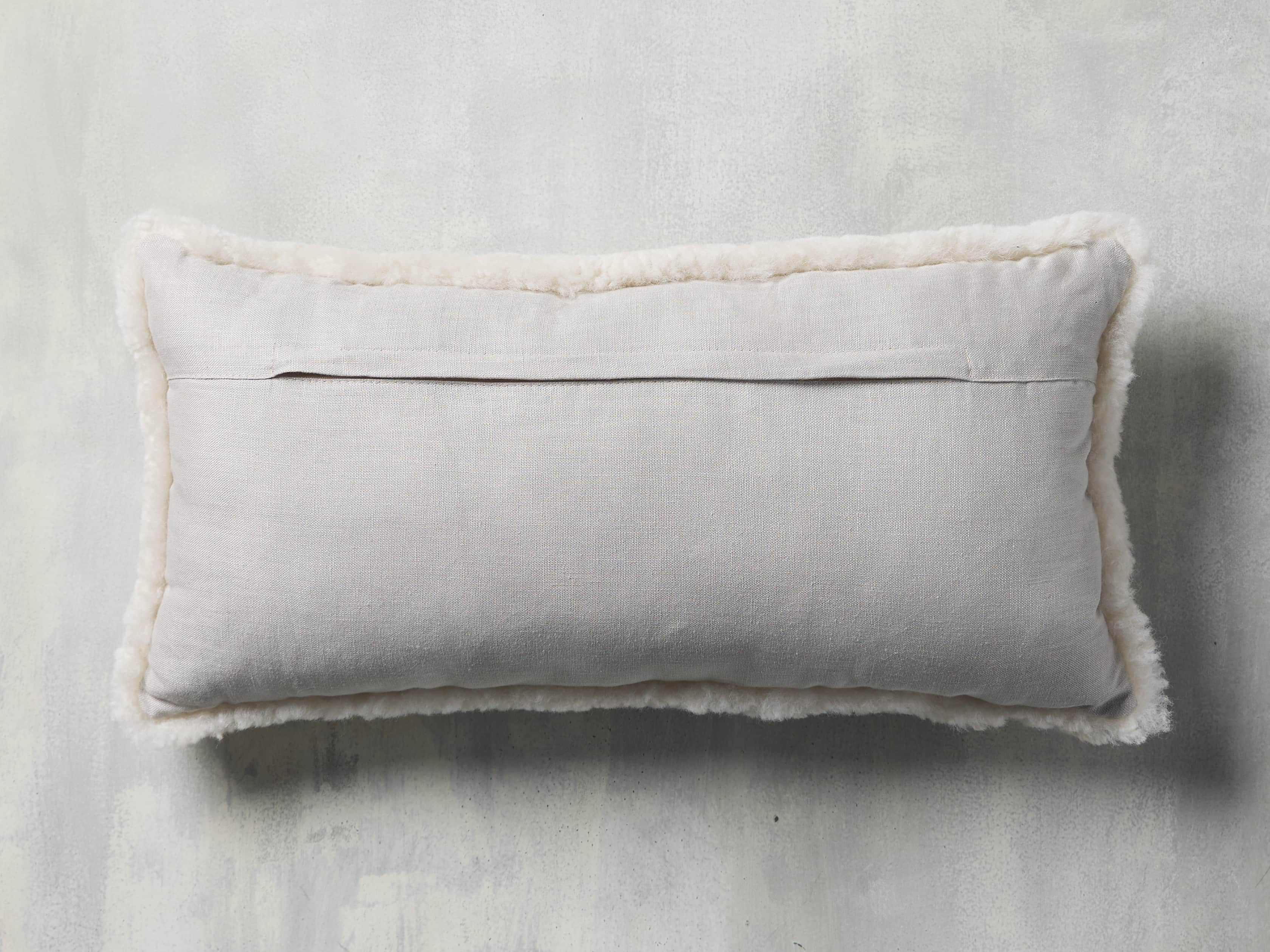 Shearling Pillow in Eggshell, slide 4 of 4