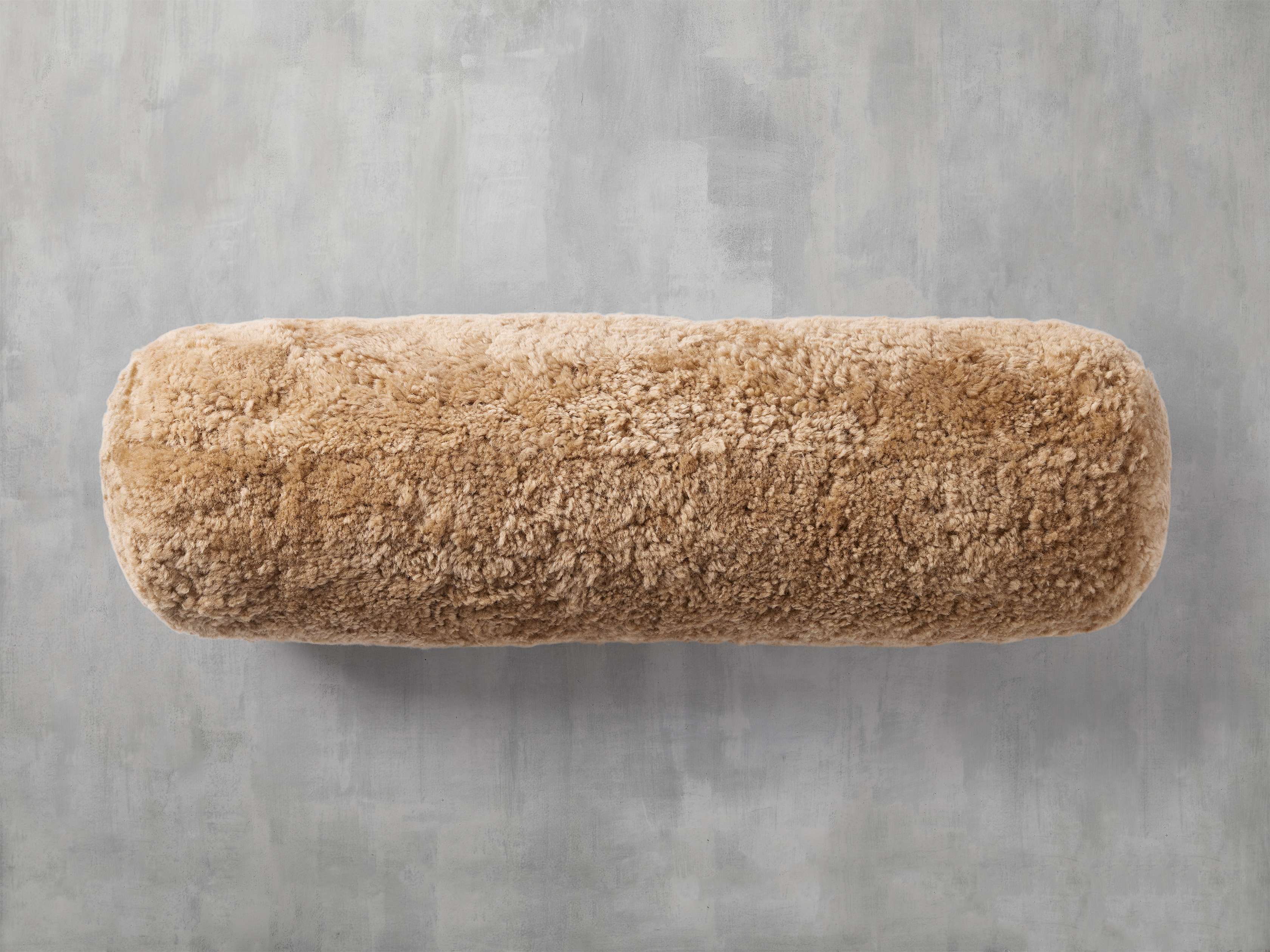 Faux fur bolster discount pillow