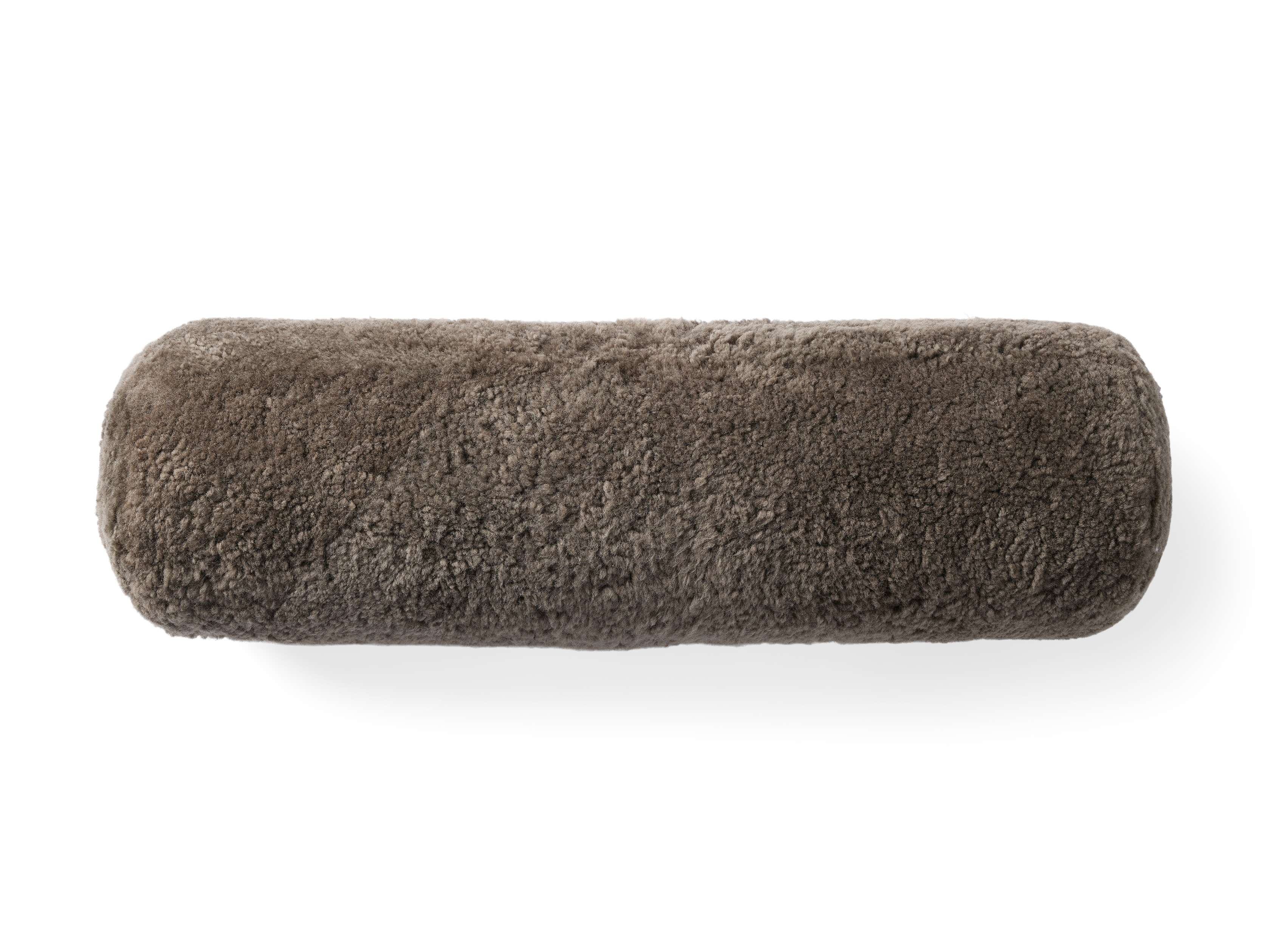 Sheepskin Bolster Pillow in Grey