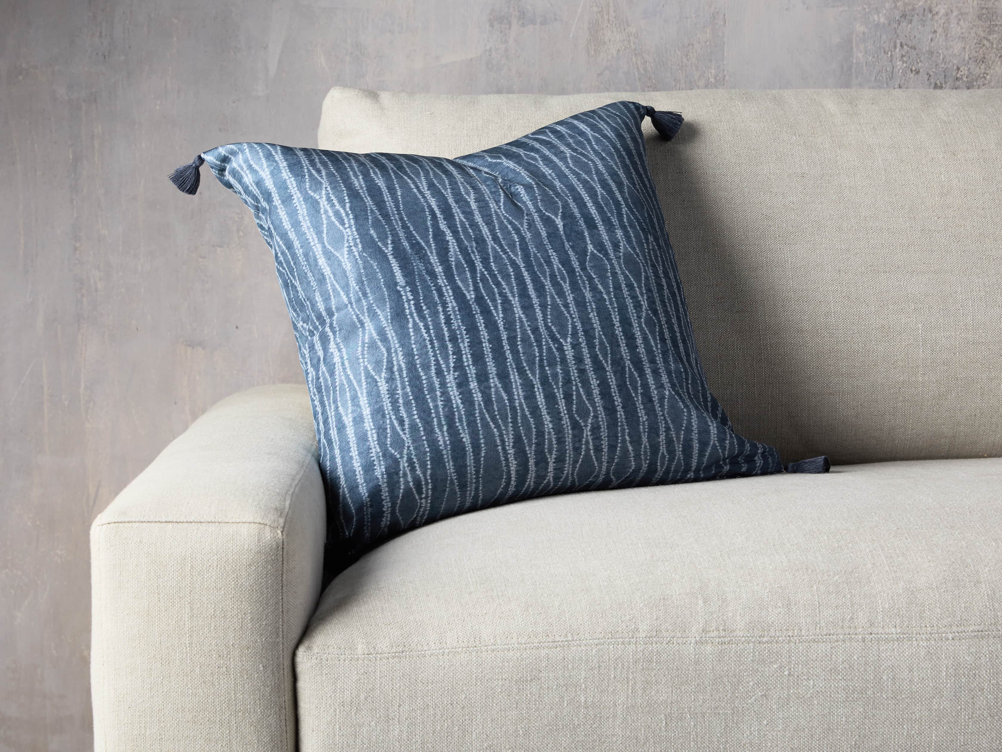 Silk Shibori 20" Pillow, slide 1 of 4