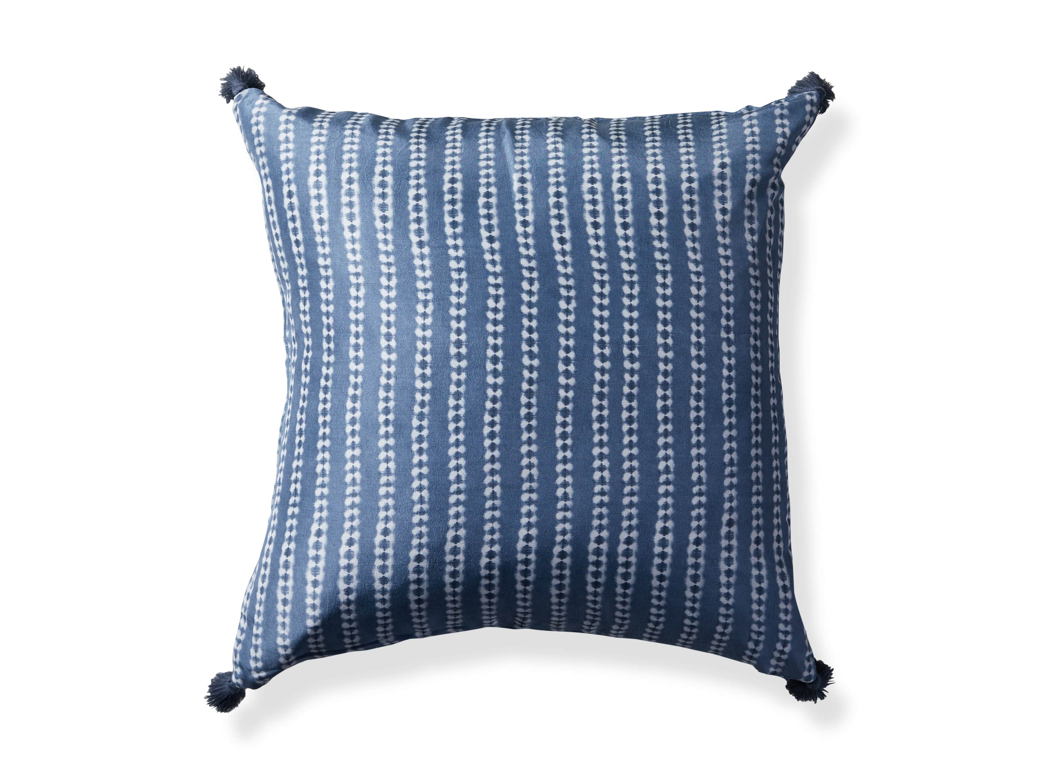 Striped Silk Shibori 20" Pillow, slide 6 of 6